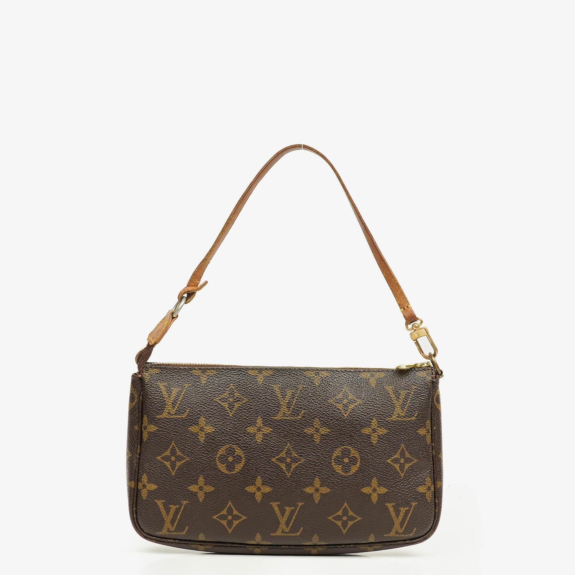 Louis Vuitton Pochette Accessoires Monogram Canvas Clutch Handbag
