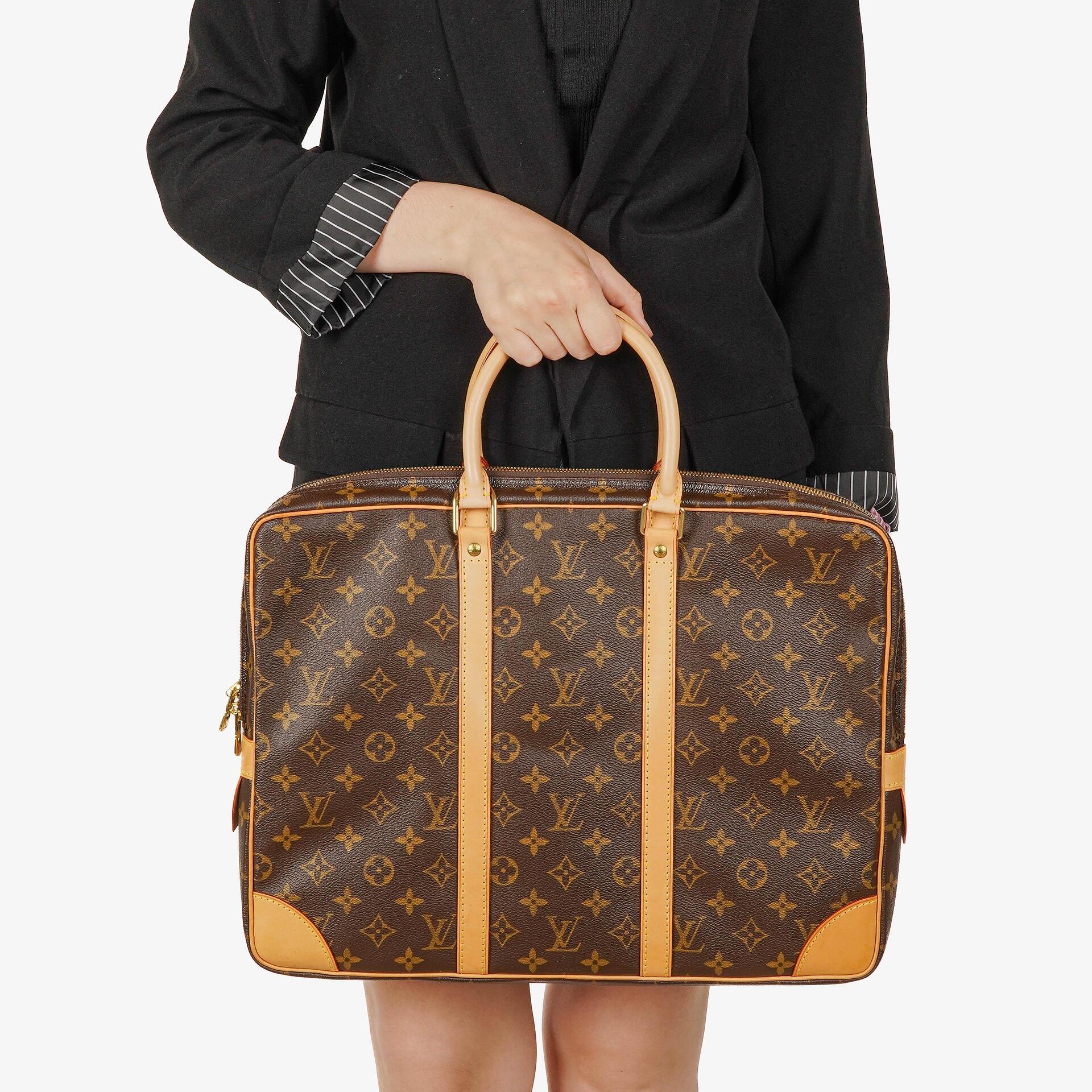 Louis Vuitton Porte-Documents Voyage PM Monogram Canvas Briefcase