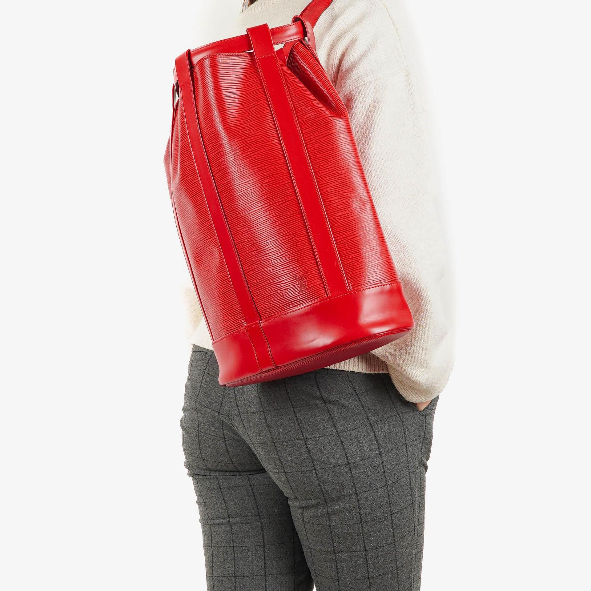 Louis Vuitton Randonnee PM EPI Red Canvas Backpack