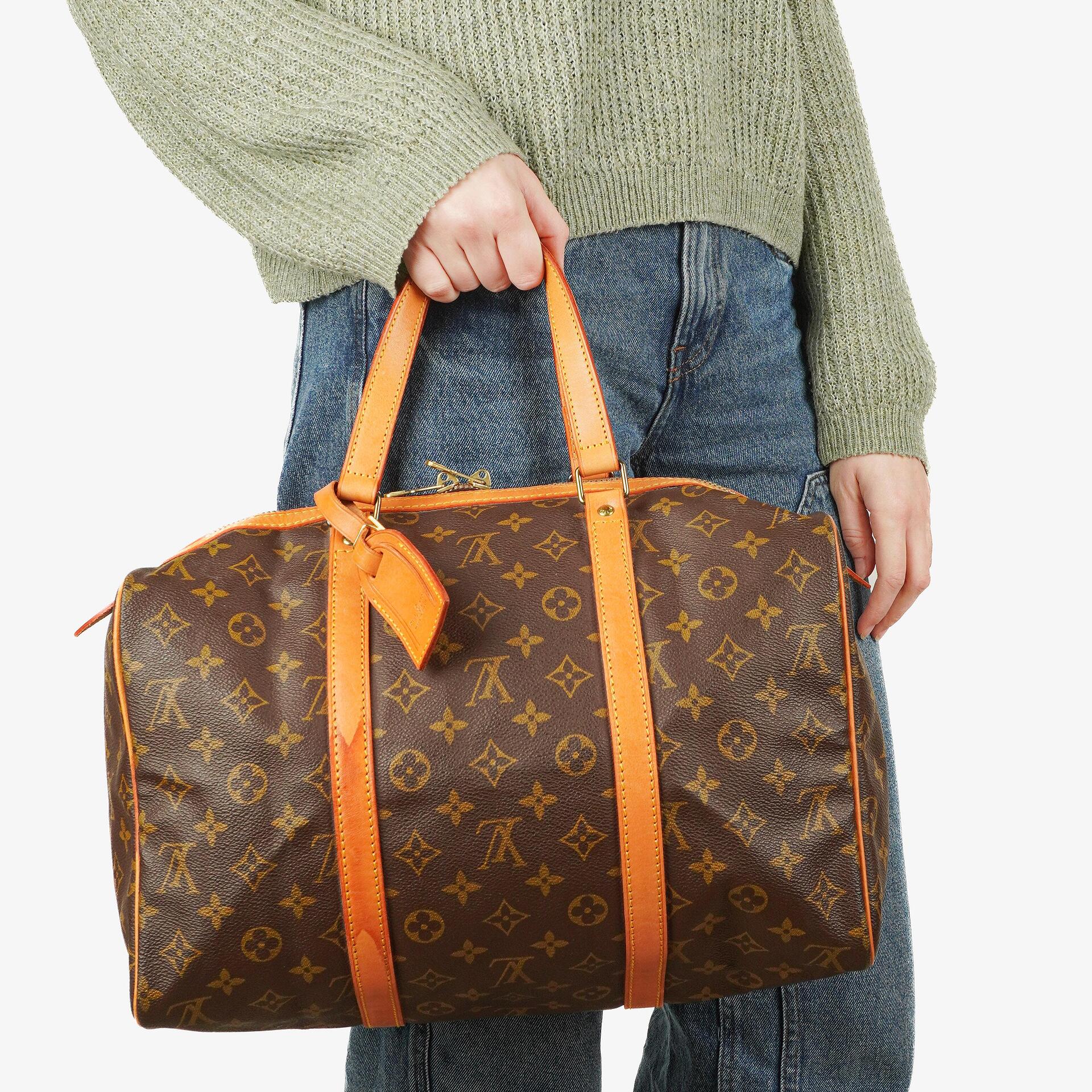 Louis Vuitton Sac Souple 35 Monogram Canvas Travel Bag
