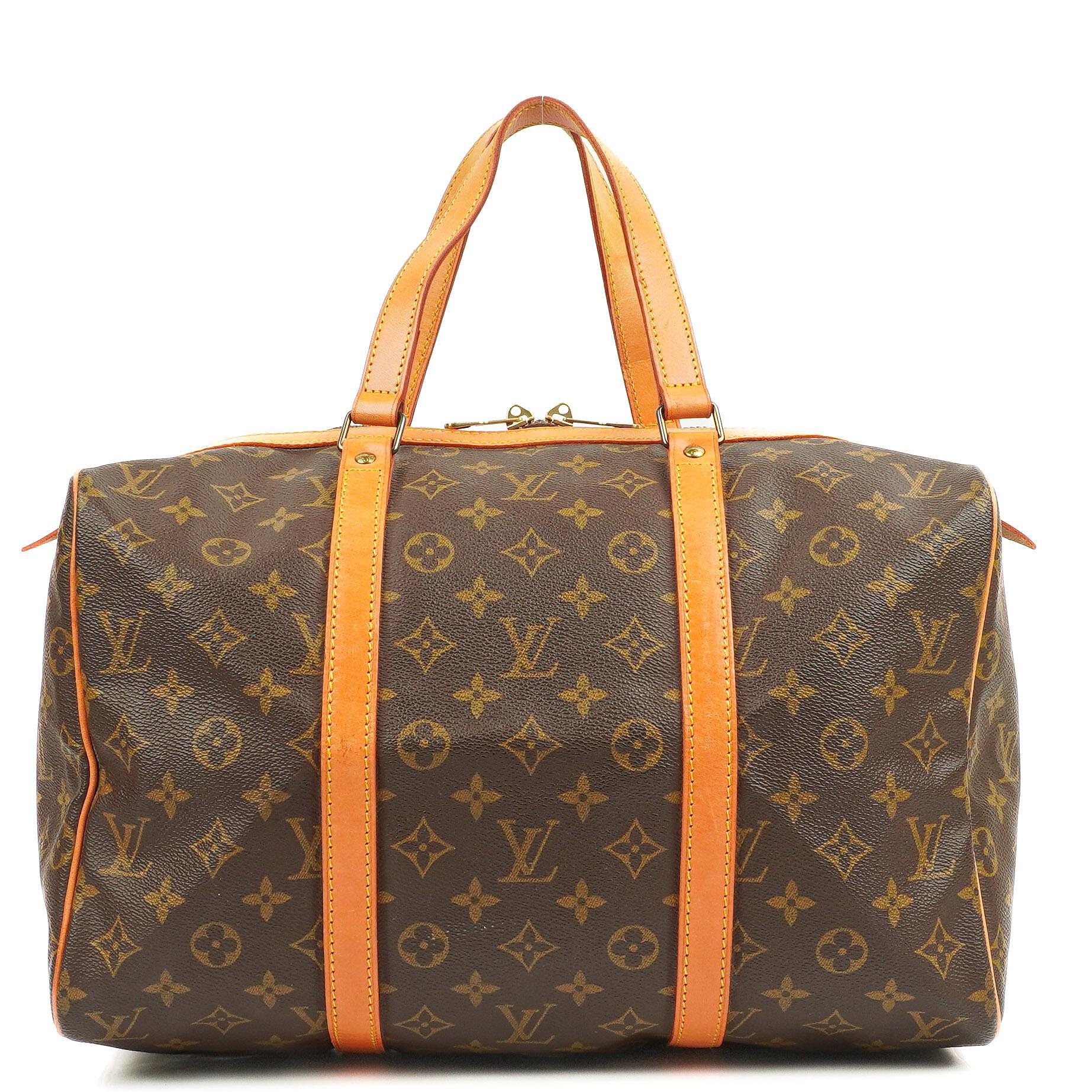 Louis Vuitton Sac Souple 35 Monogram Canvas Travel Bag