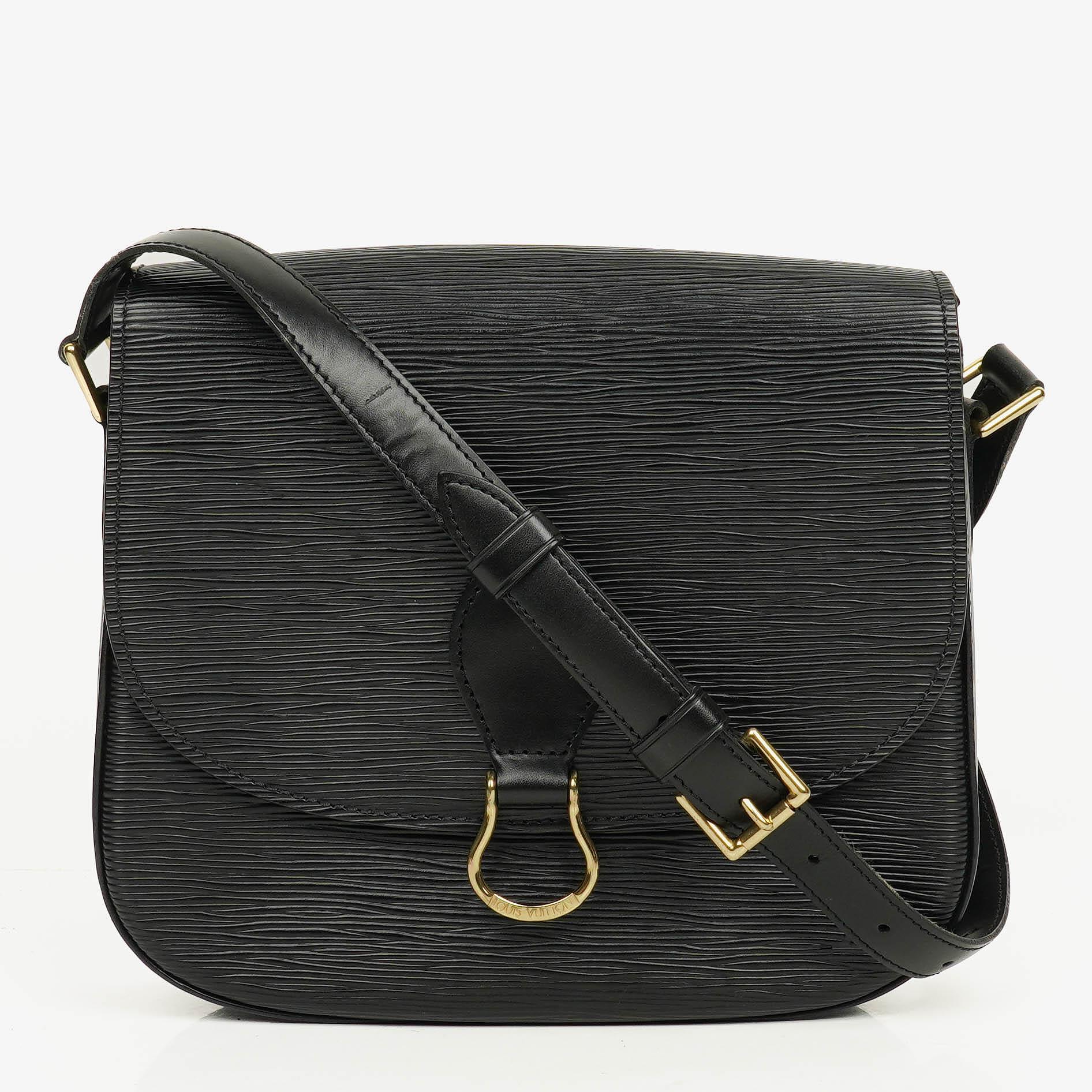 Louis Vuitton Saint Cloud Vintage GM Epi Leather Black Crossbody Bag