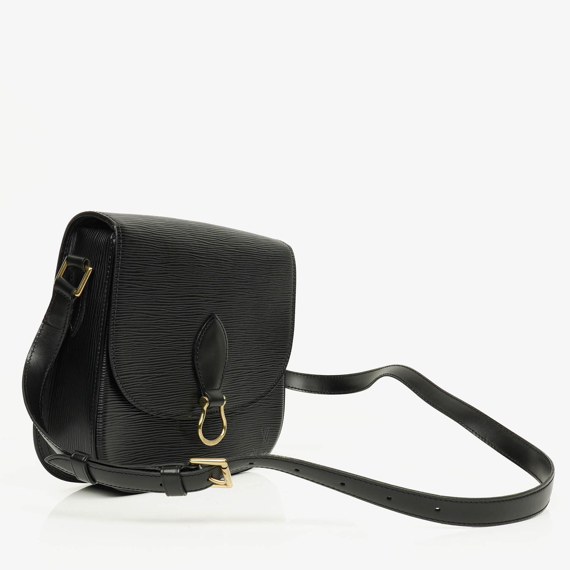Louis Vuitton Saint Cloud Vintage GM Epi Leather Black Crossbody Bag