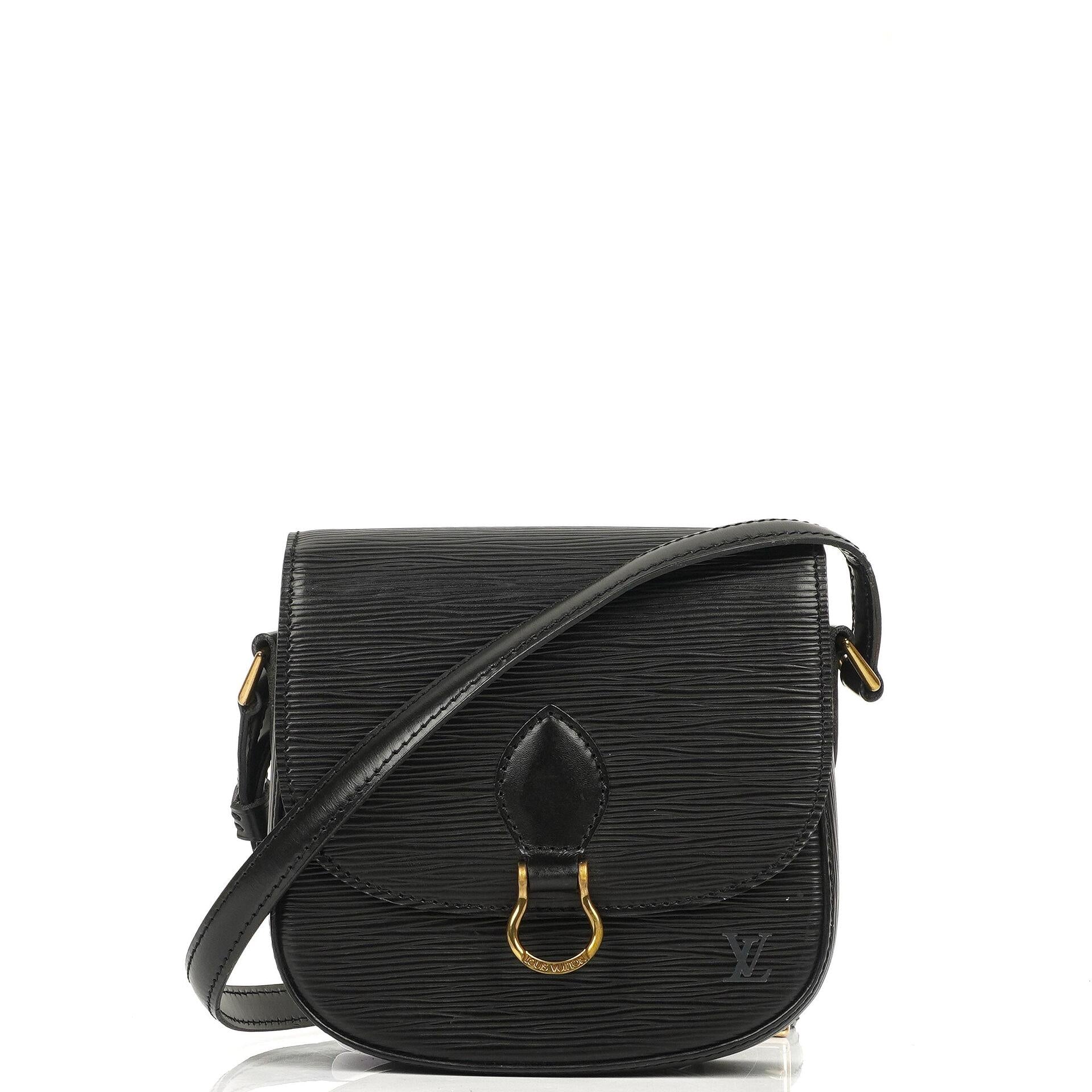 Louis Vuitton Saint Cloud Vintage PM Black EPI Leather Crossbody Bag