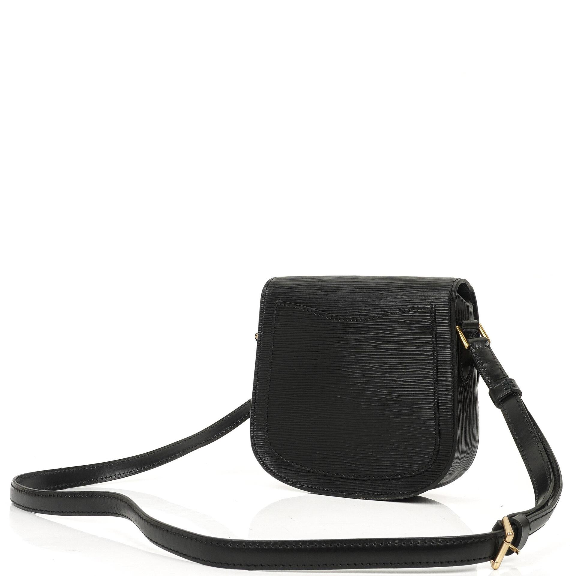Louis Vuitton Saint Cloud Vintage PM Black EPI Leather Crossbody Bag