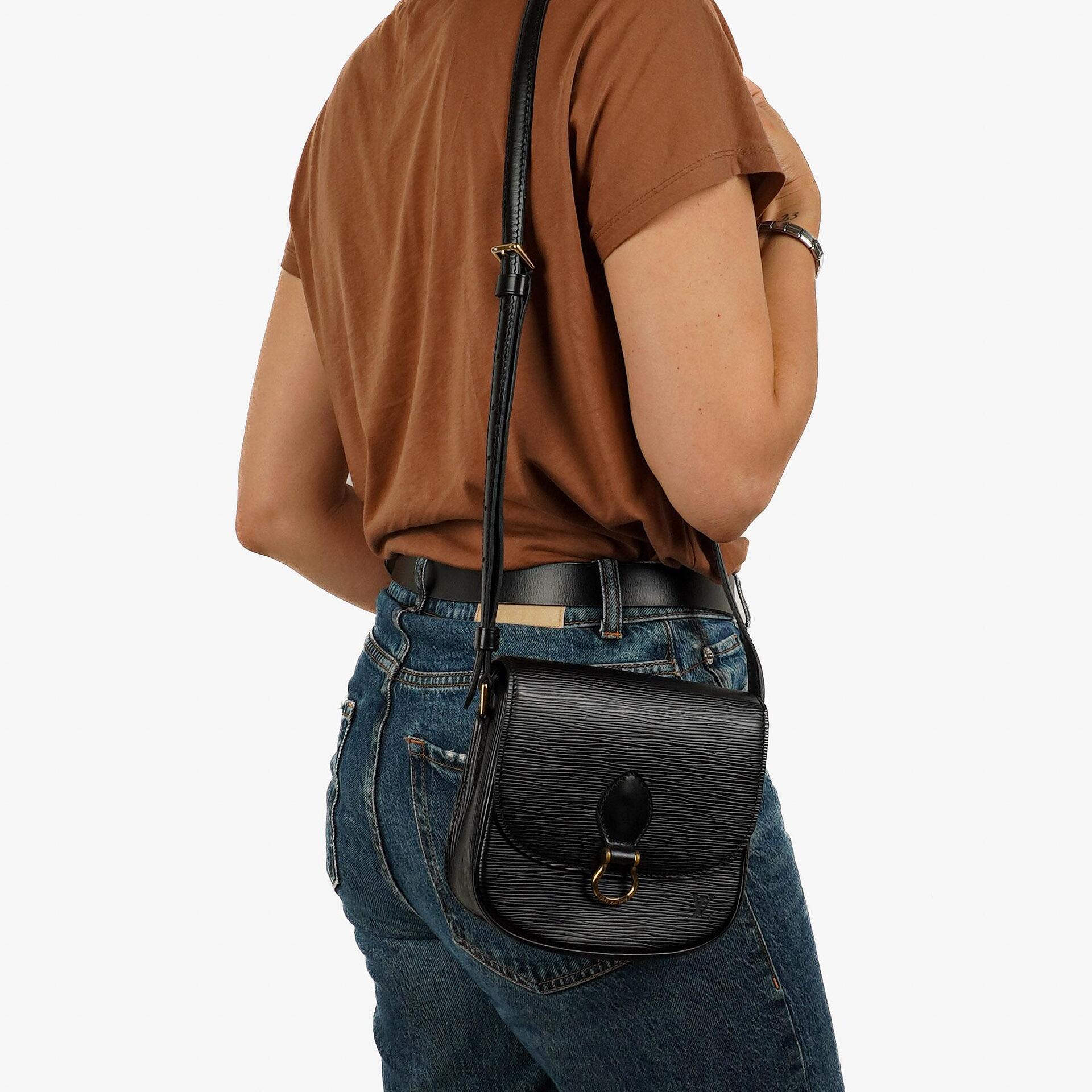 Louis Vuitton Saint Cloud Vintage PM Black EPI Leather Crossbody Bag