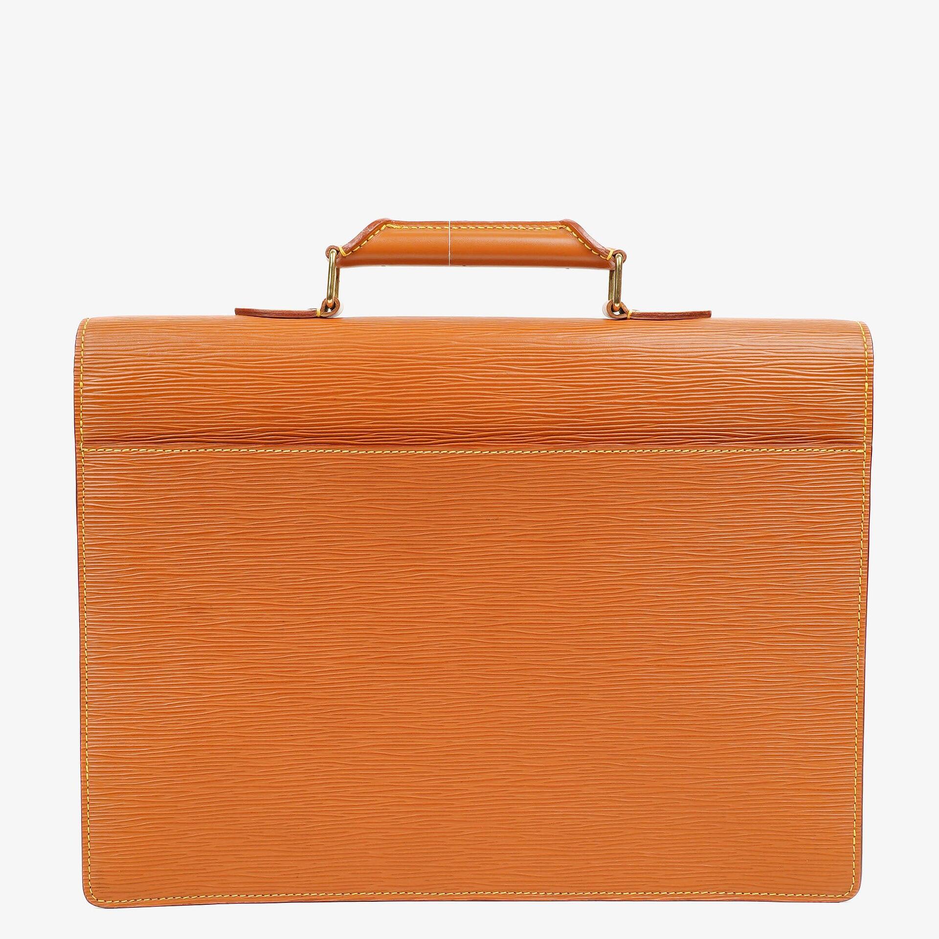 Louis Vuitton Serviette Ambassador Brown Epi Leather Briefcase, 1996