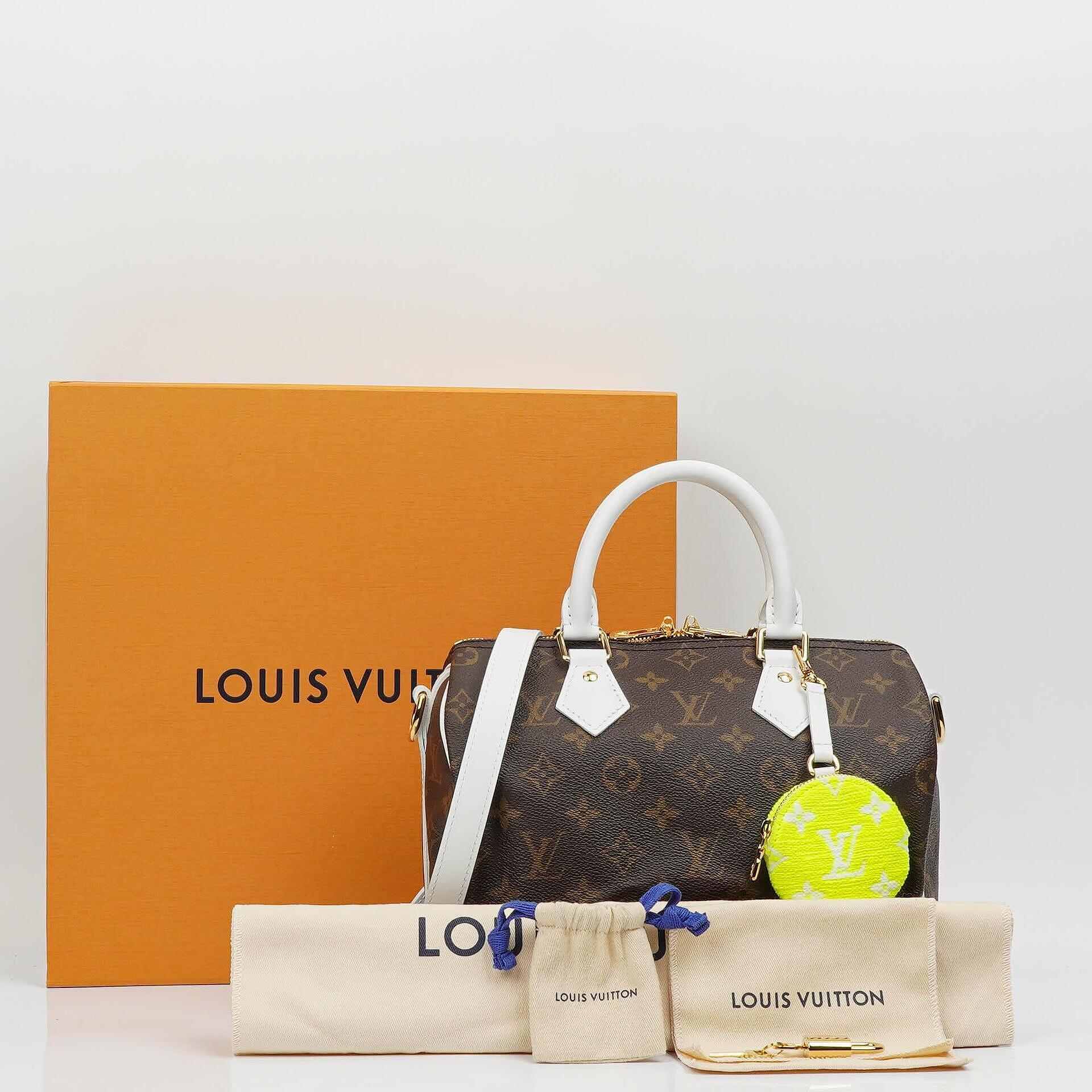 Louis Vuitton Speedy 25 Bandouliere LV Match Limited Edition Monogram Canvas Bag