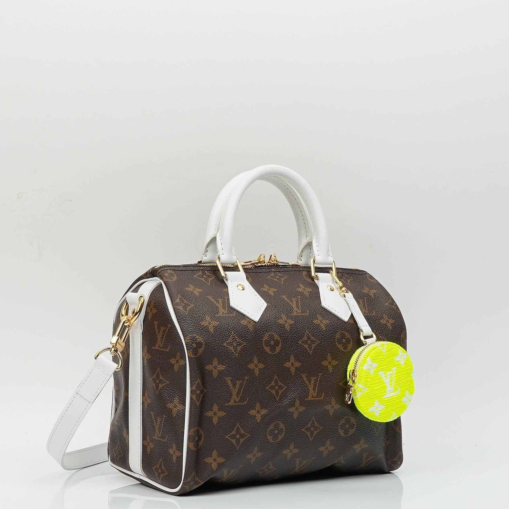 Louis Vuitton Speedy 25 Bandouliere LV Match Limited Edition Monogram Canvas Bag
