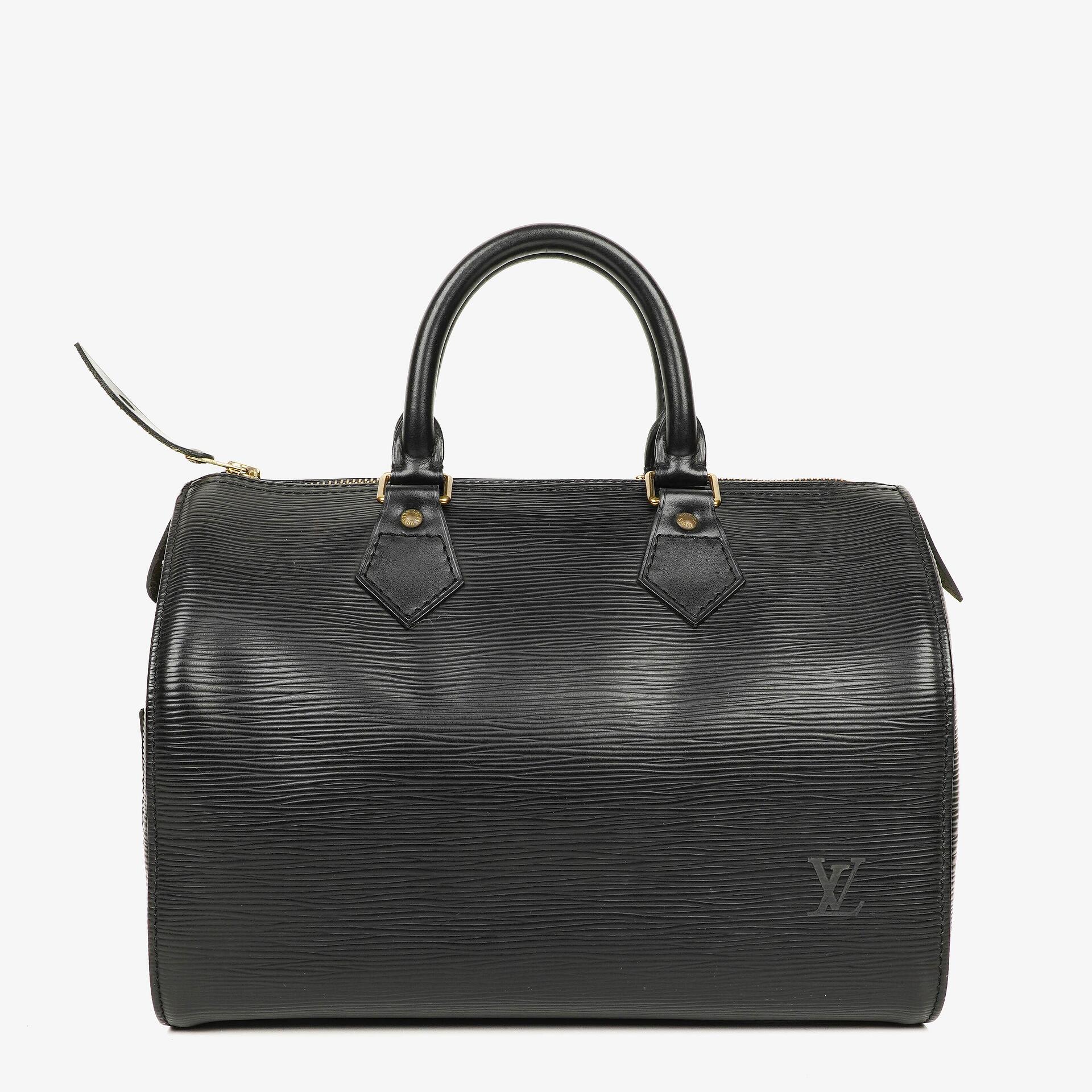 Louis Vuitton Speedy 25 Black EPI Leather Handbag
