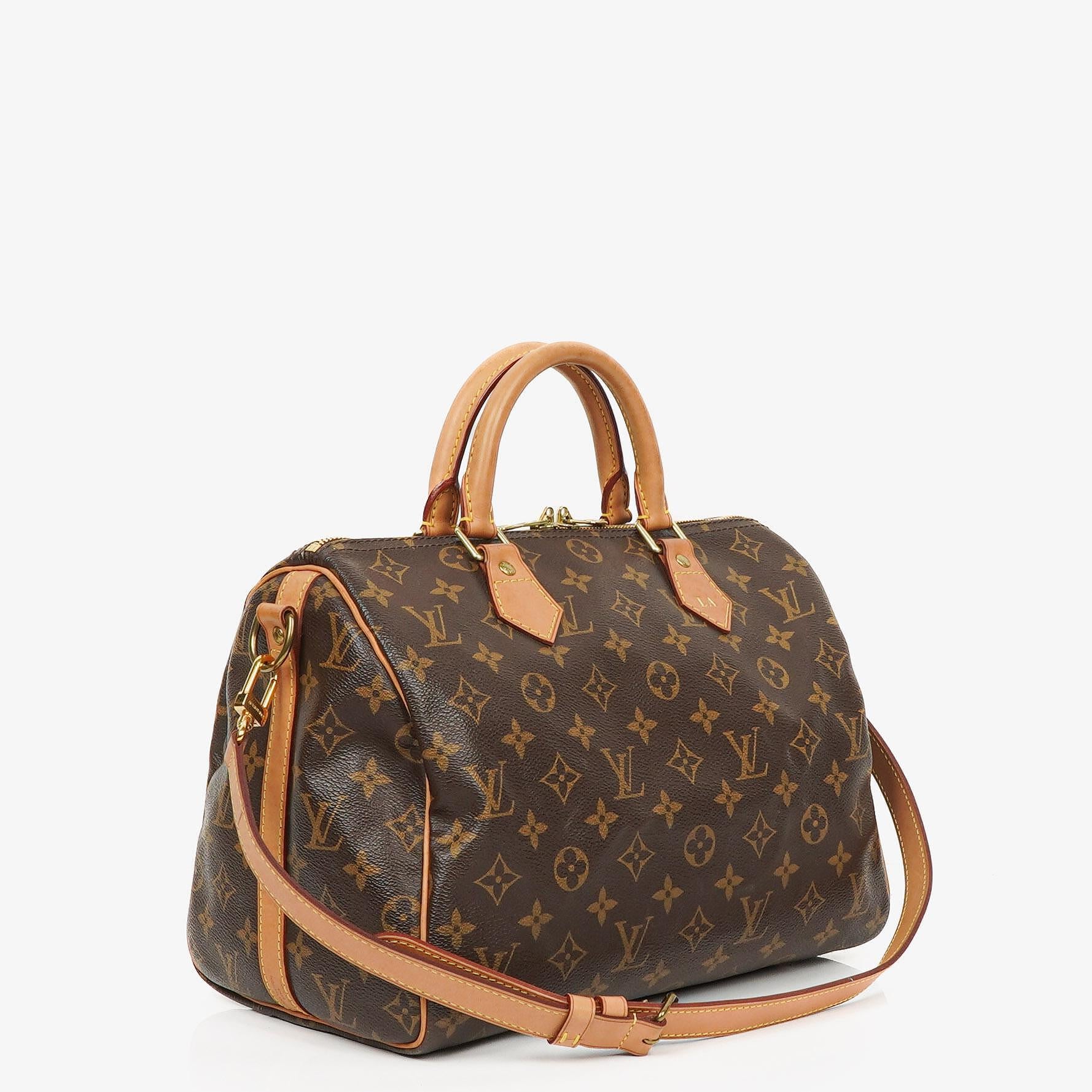 Louis Vuitton Speedy 30 Bandouliere Monogram Canvas Bag