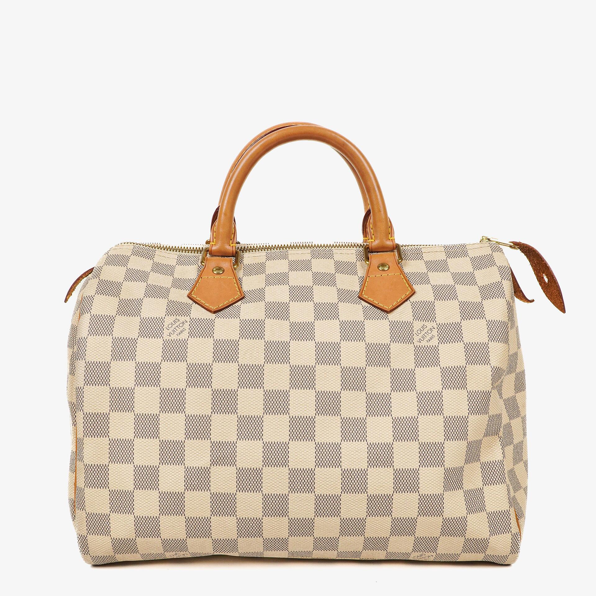 Louis Vuitton Speedy 30 Damier Azur Coated Canvas Handbag