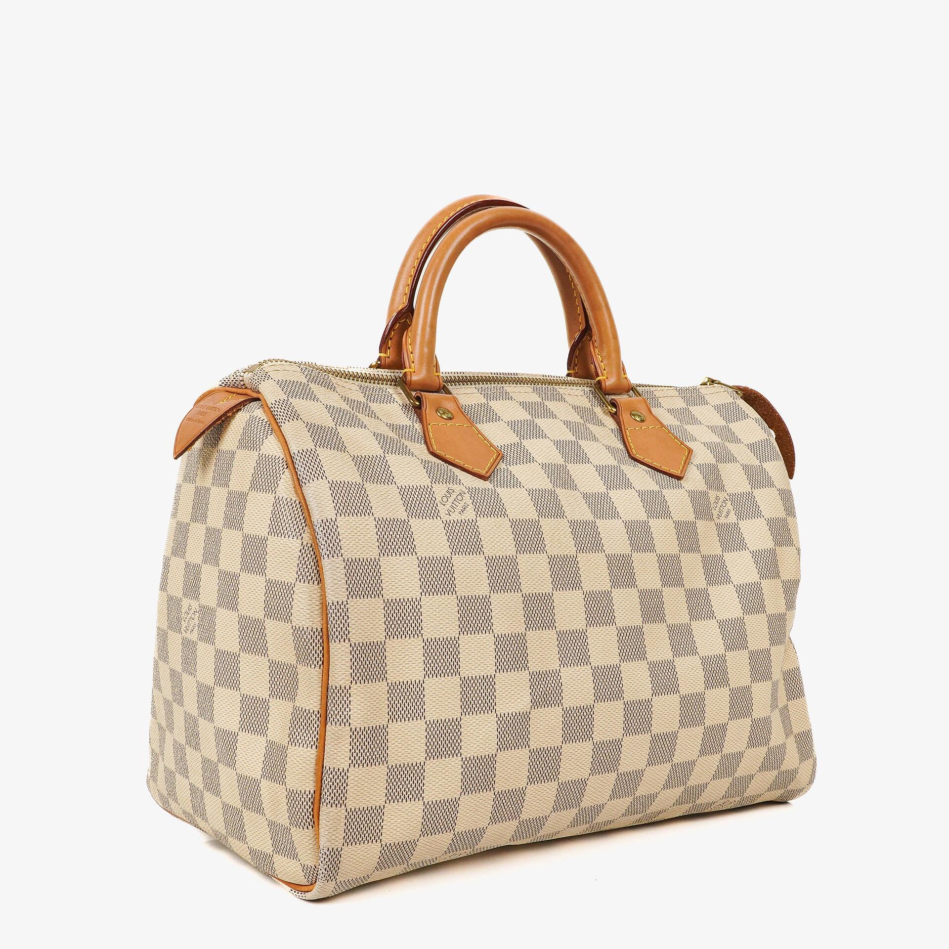 Louis Vuitton Speedy 30 Damier Azur Coated Canvas Handbag