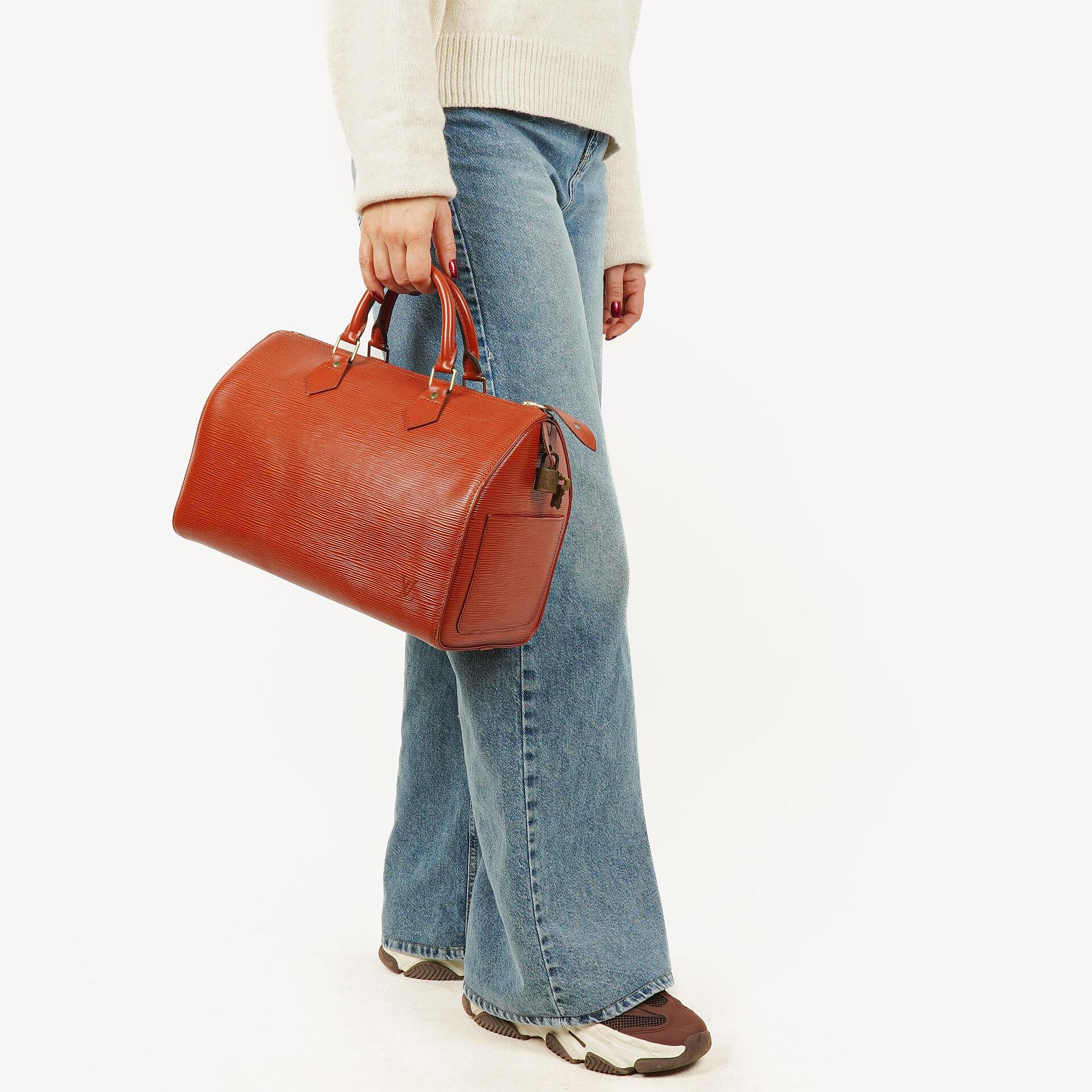 Louis Vuitton Speedy 30 Kenyan Fawn EPI Leather Bag