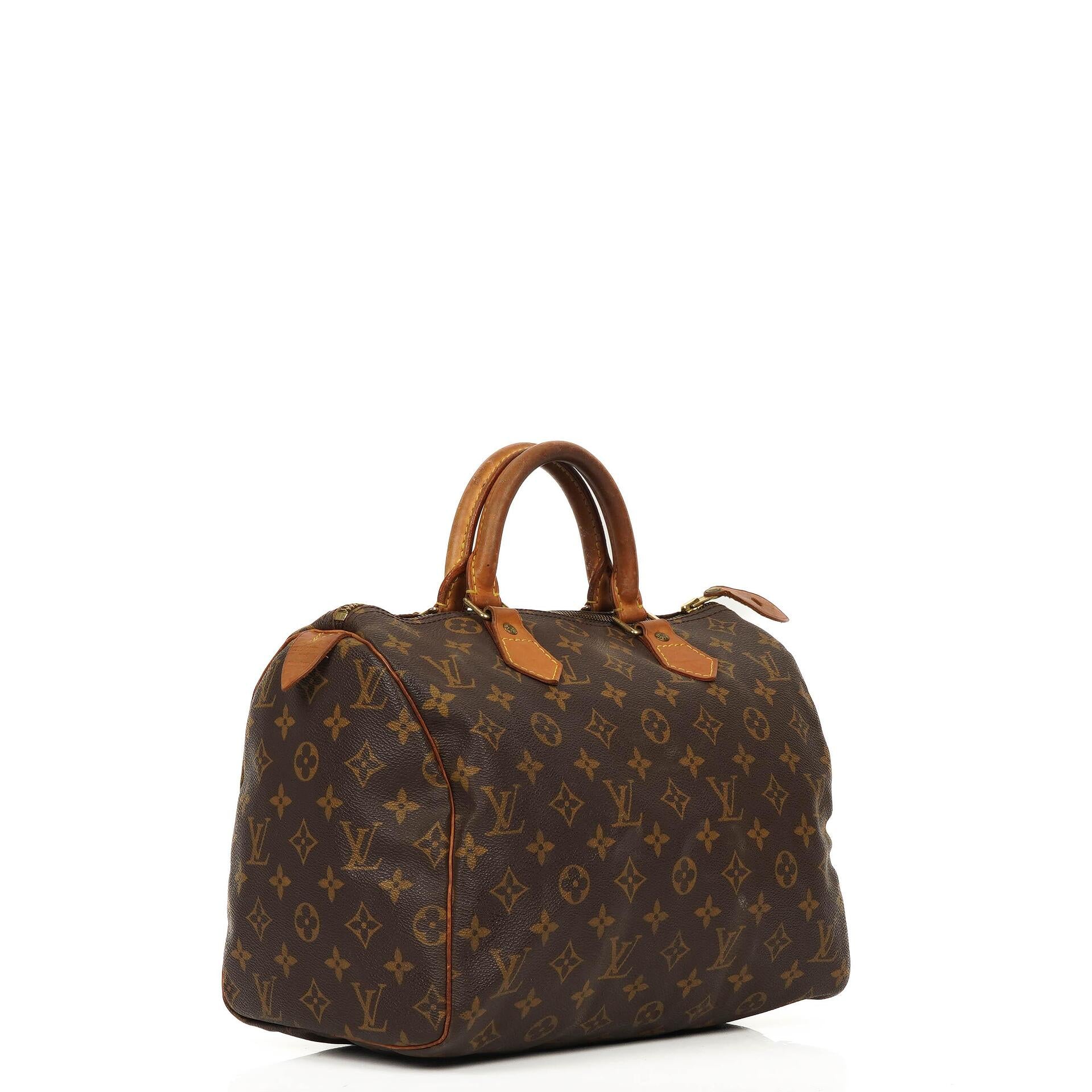 Louis Vuitton Speedy 30 Monogram Canvas Handbag