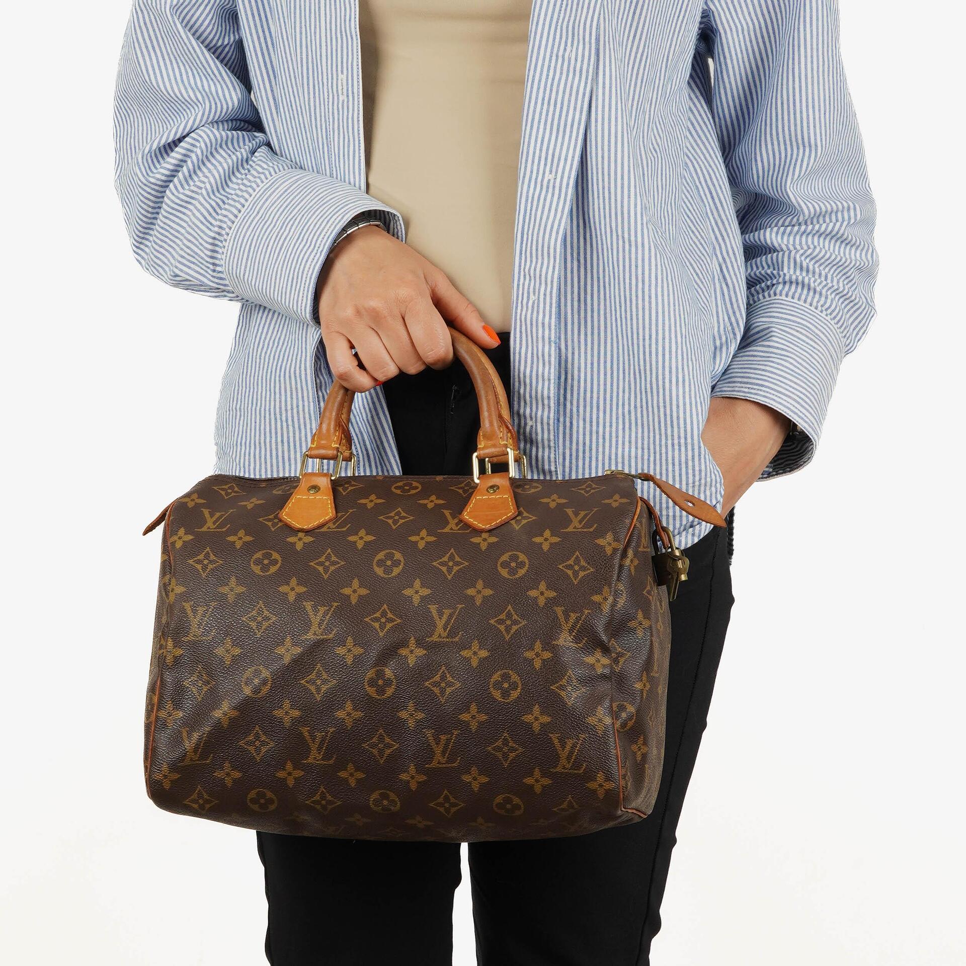 Louis Vuitton Speedy 30 Monogram Canvas Handbag