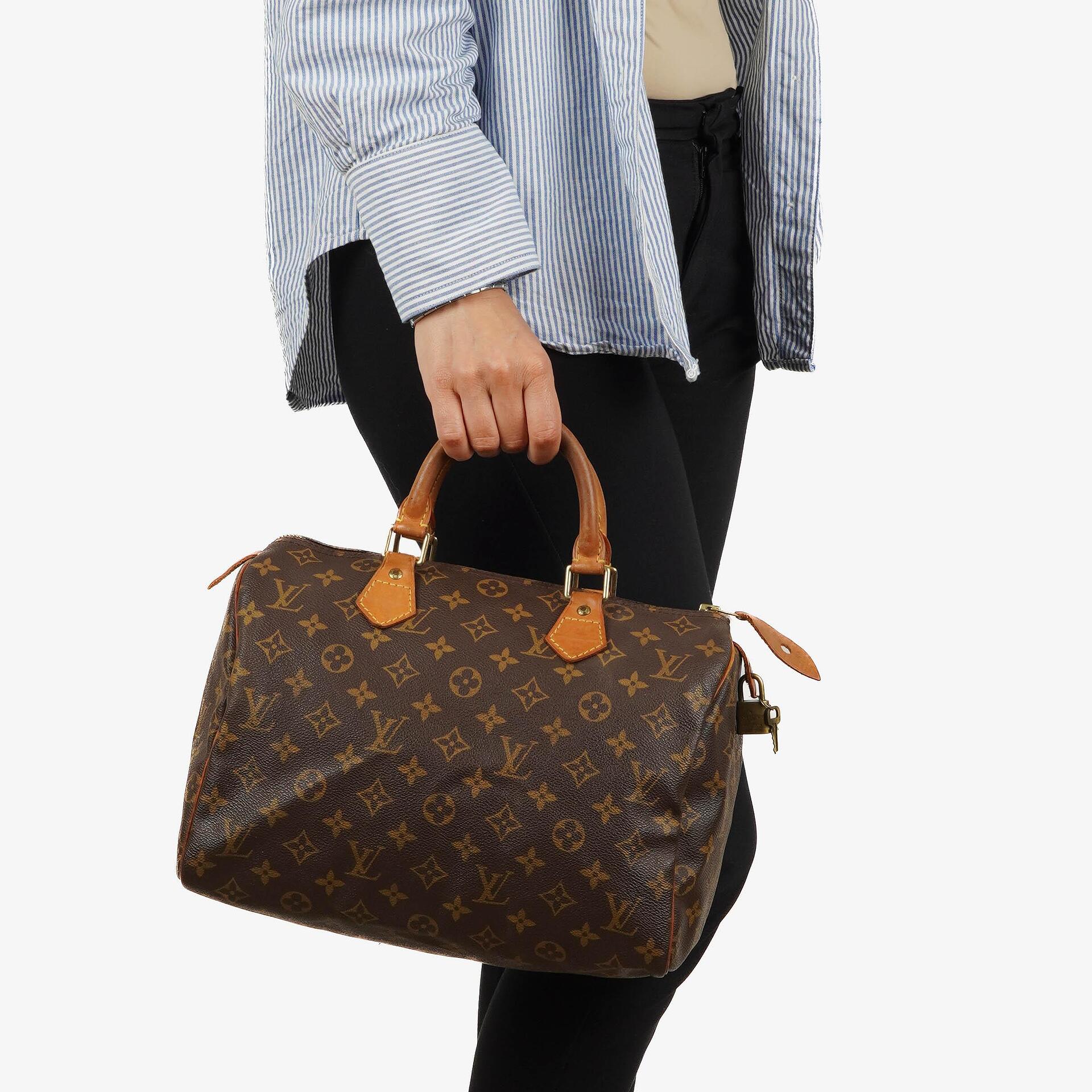 Louis Vuitton Speedy 30 Monogram Canvas Handbag