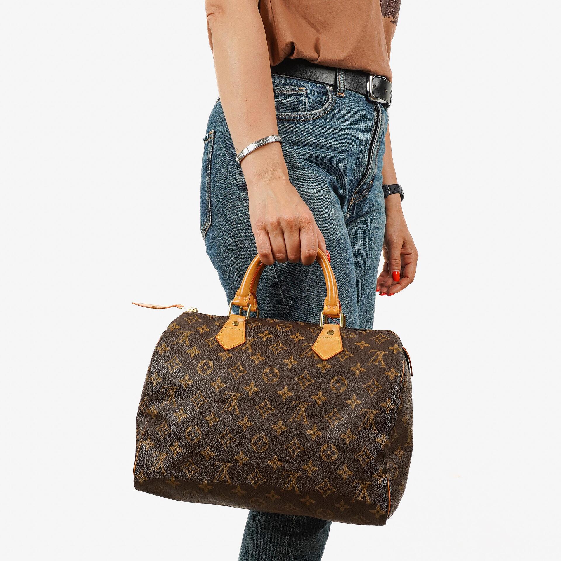 Louis Vuitton Speedy 30 Monogram Canvas Handbag