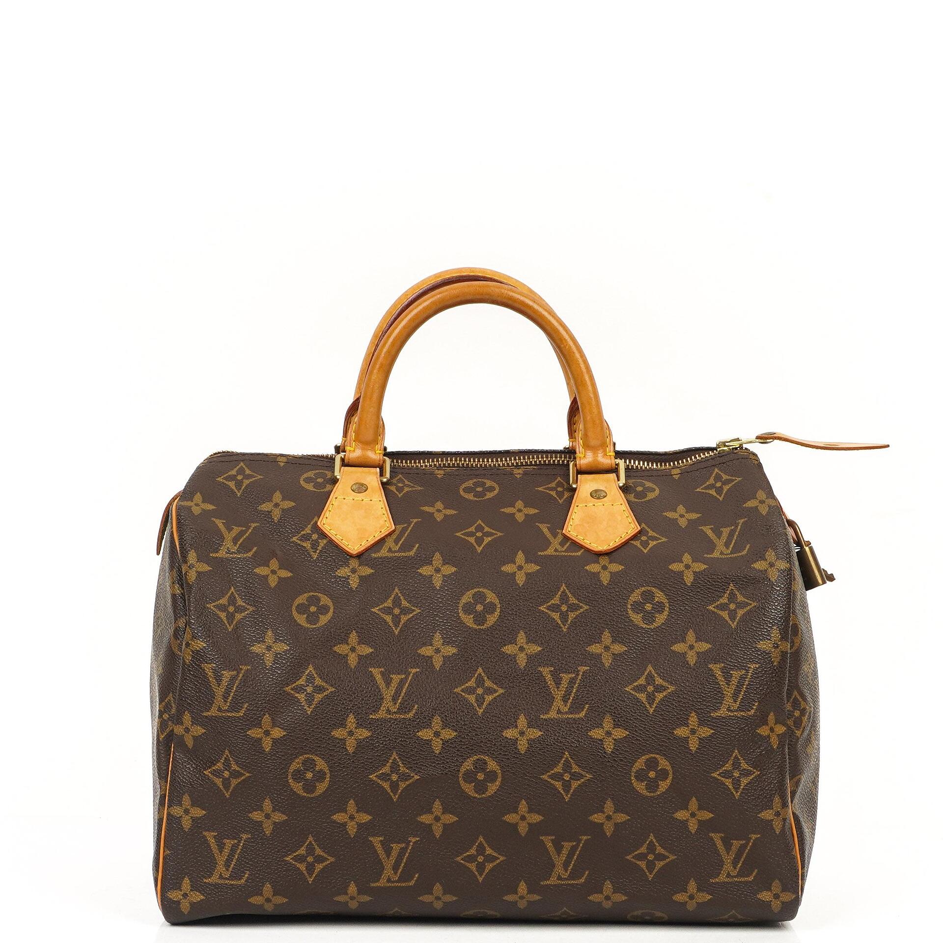 Louis Vuitton Speedy 30 Monogram Canvas Handbag