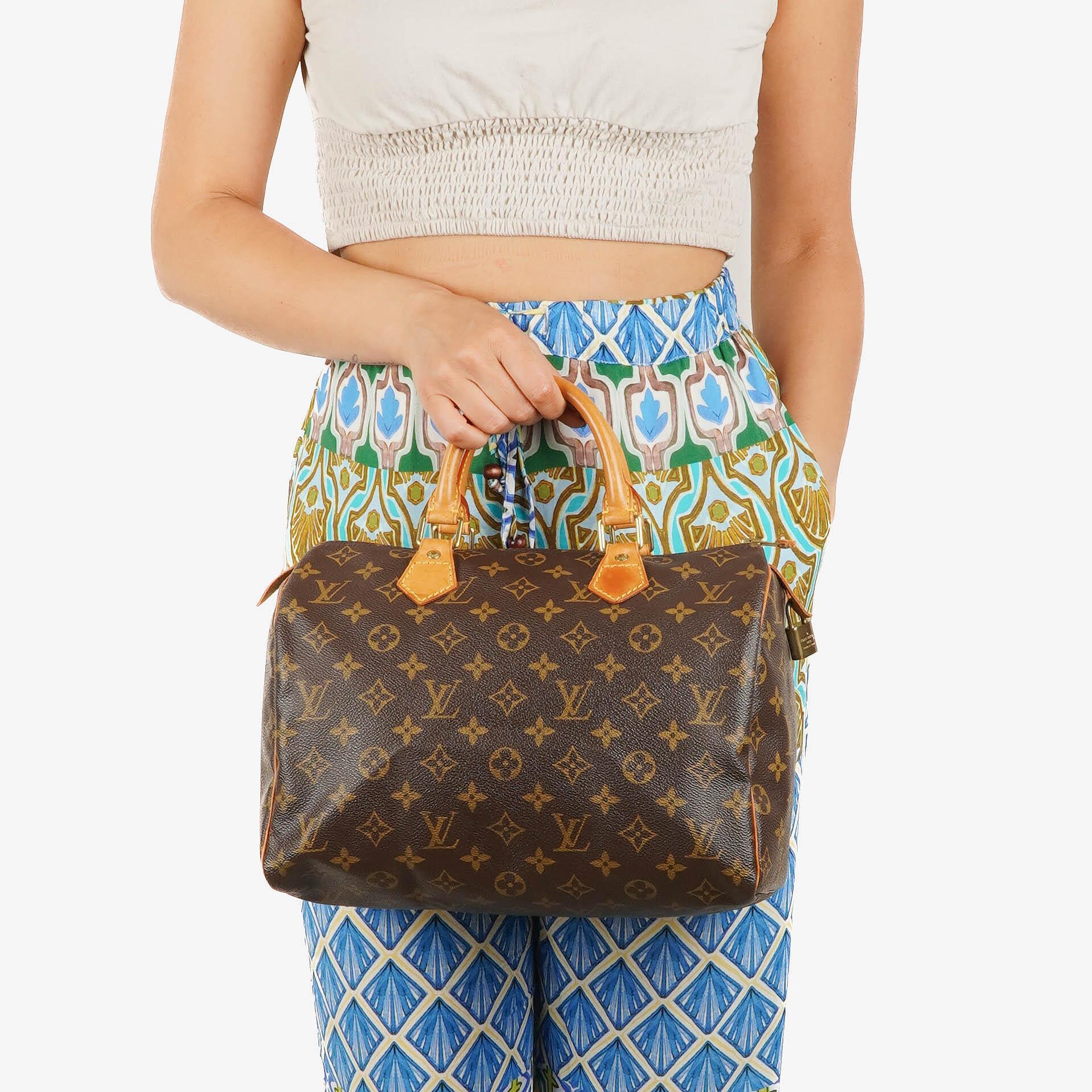Louis Vuitton Speedy 30 Monogram Canvas Handbag