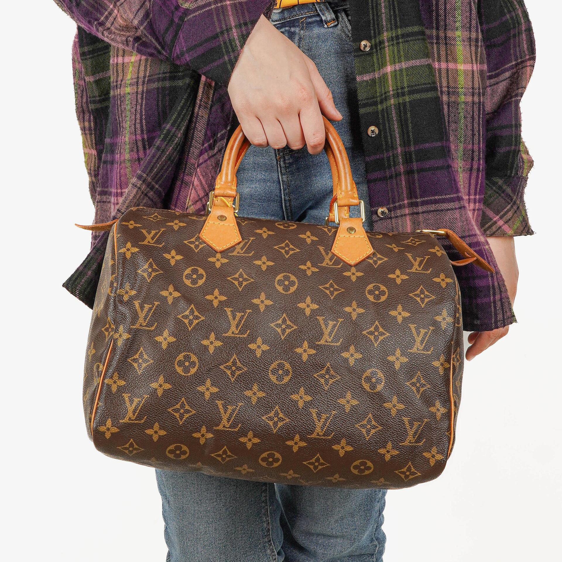 Louis Vuitton Speedy 30 Monogram Canvas Handbag