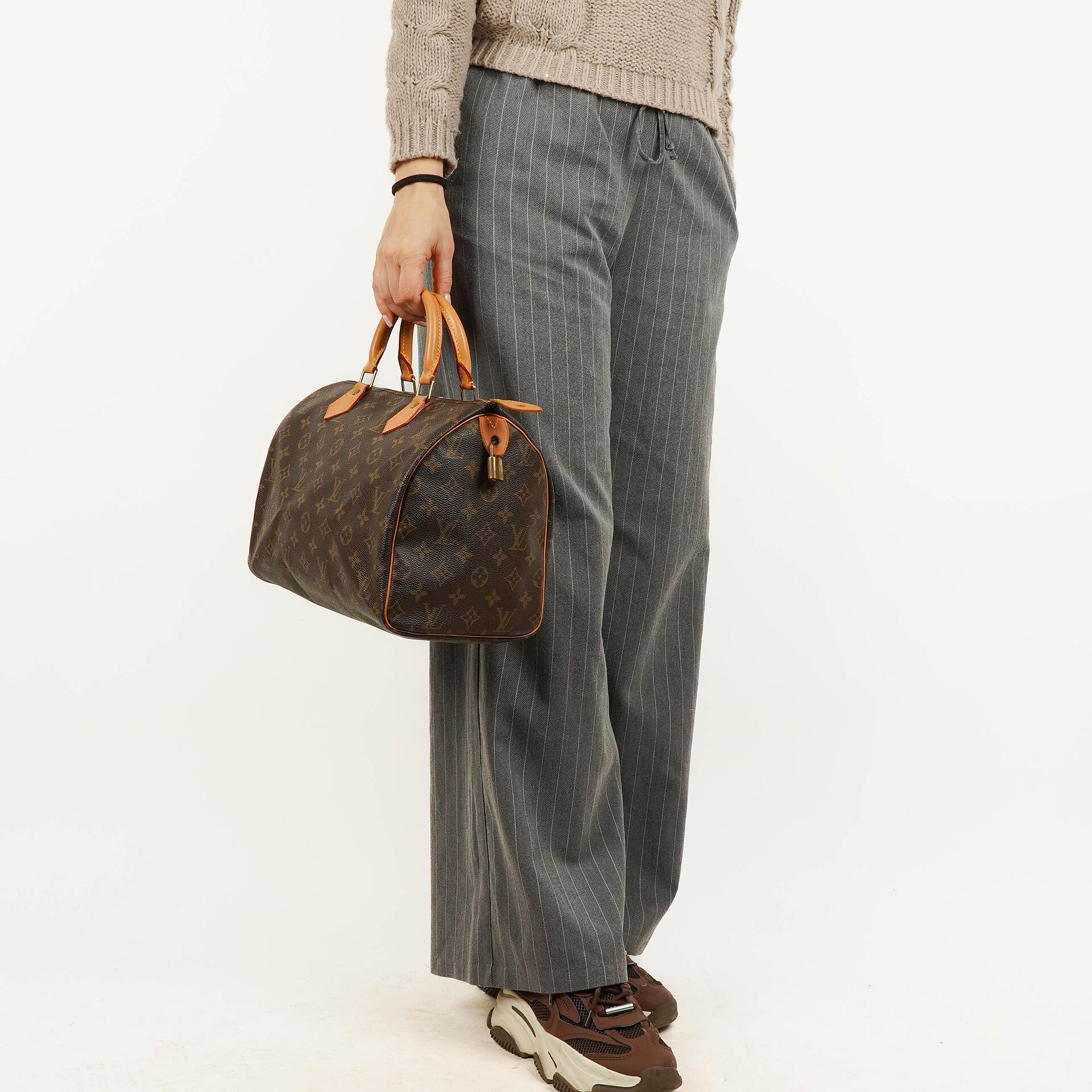 Louis Vuitton Speedy 30 Monogram Canvas Handbag
