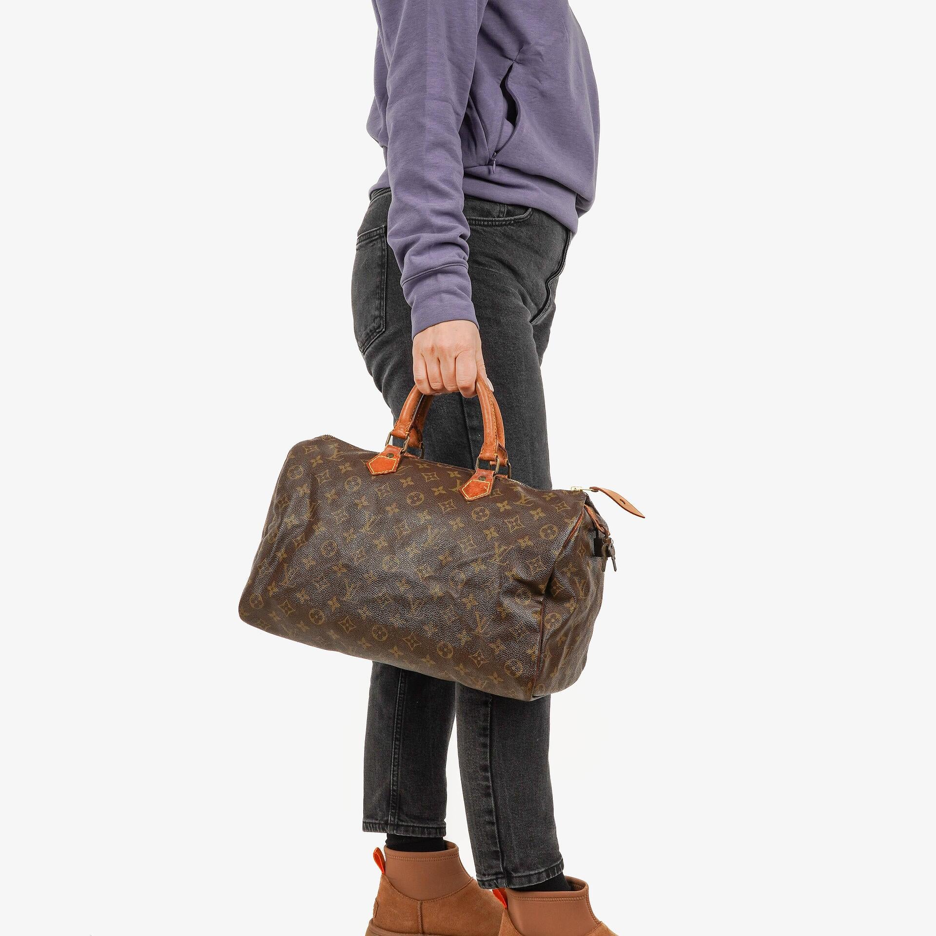 Louis Vuitton Speedy 35 Monogram Canvas Handbag