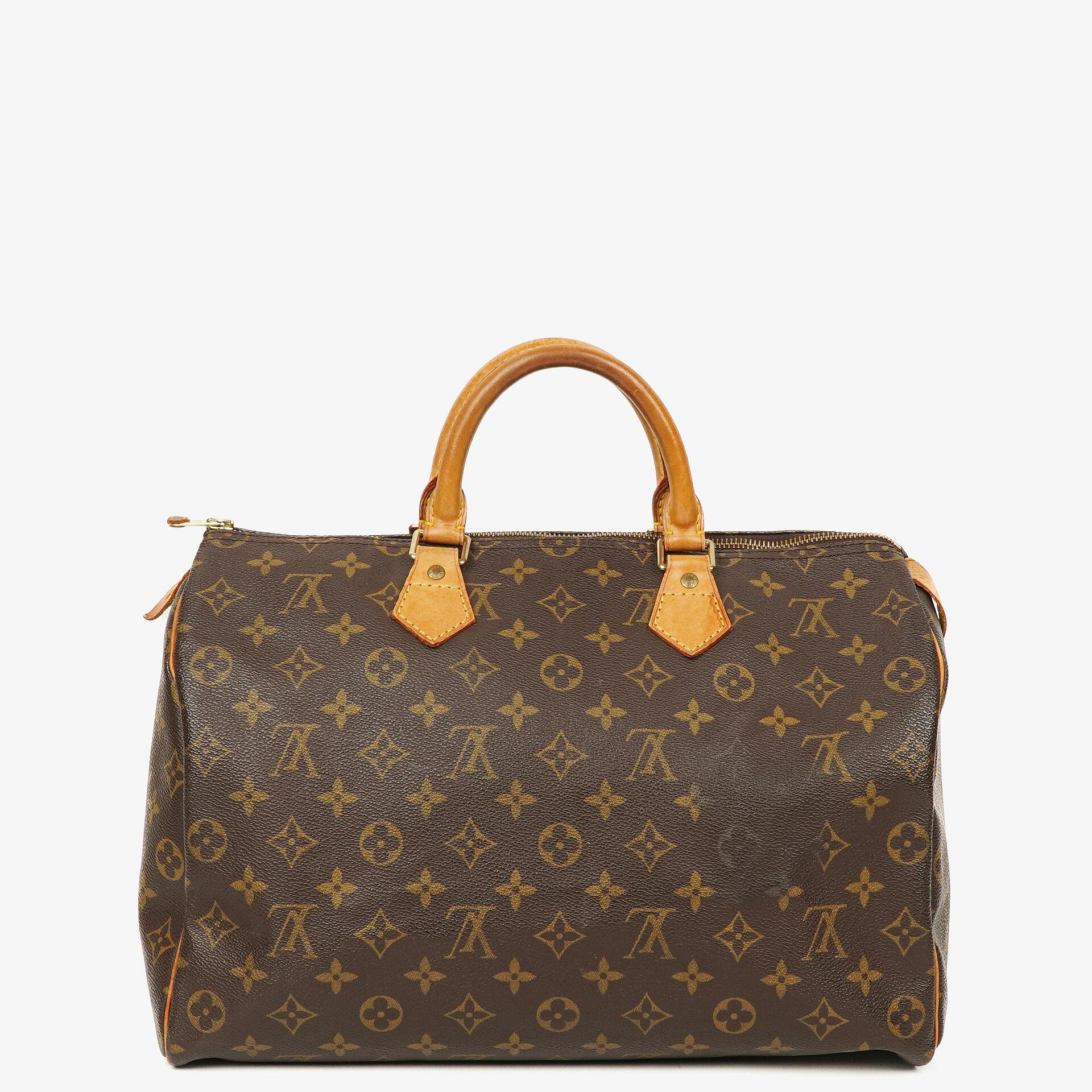 Louis Vuitton Speedy 35 Monogram Canvas Handbag
