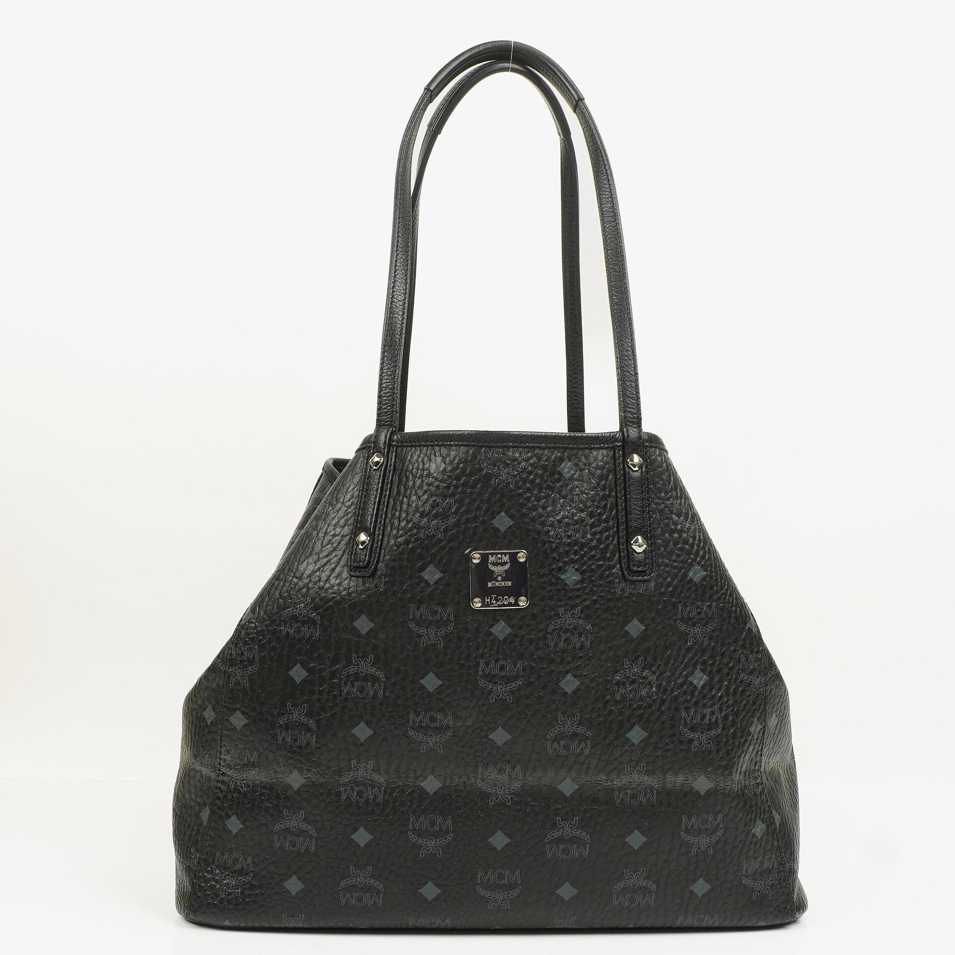 MCM Visetos Large Liz Reversible Shopper Tote Bag