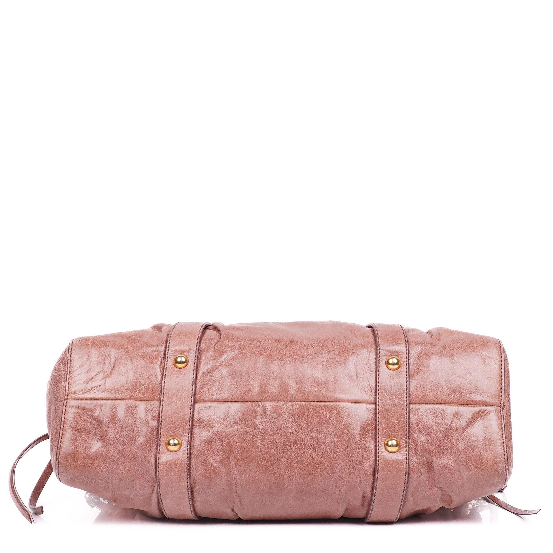 Miu Miu Vitello Shine Satchel Bag