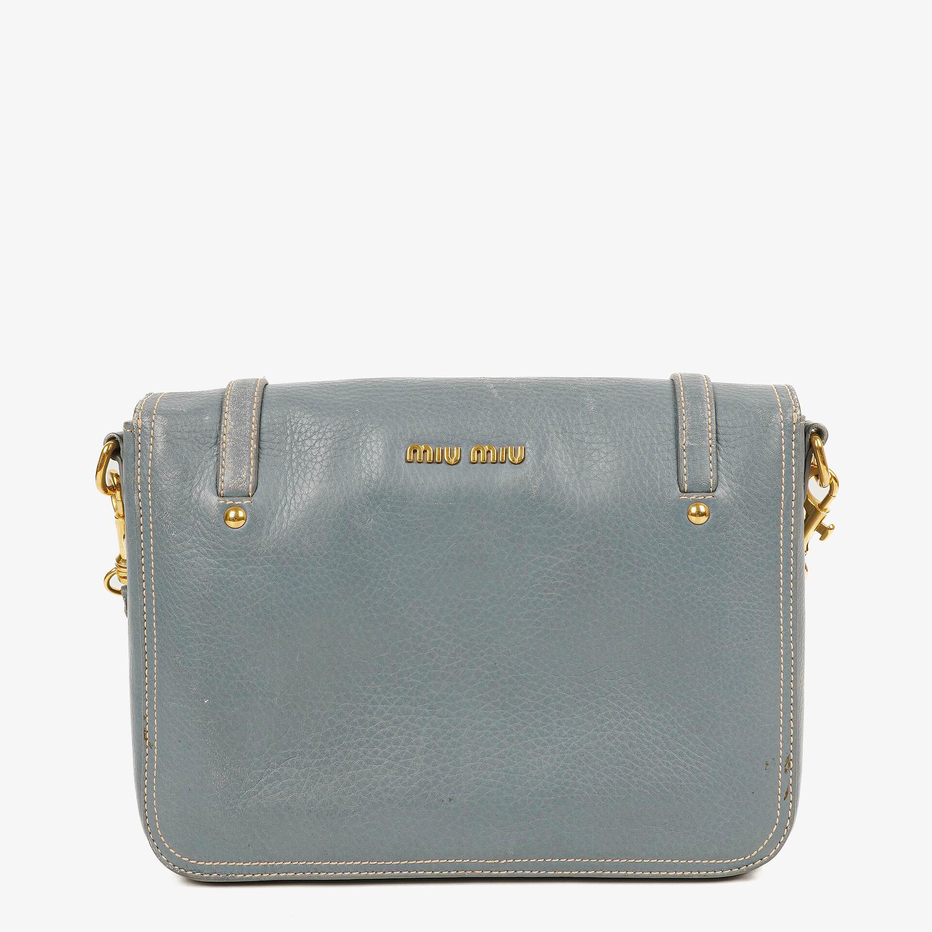 Miu Miu Cervo Pattina Pervinca Shouder Bag