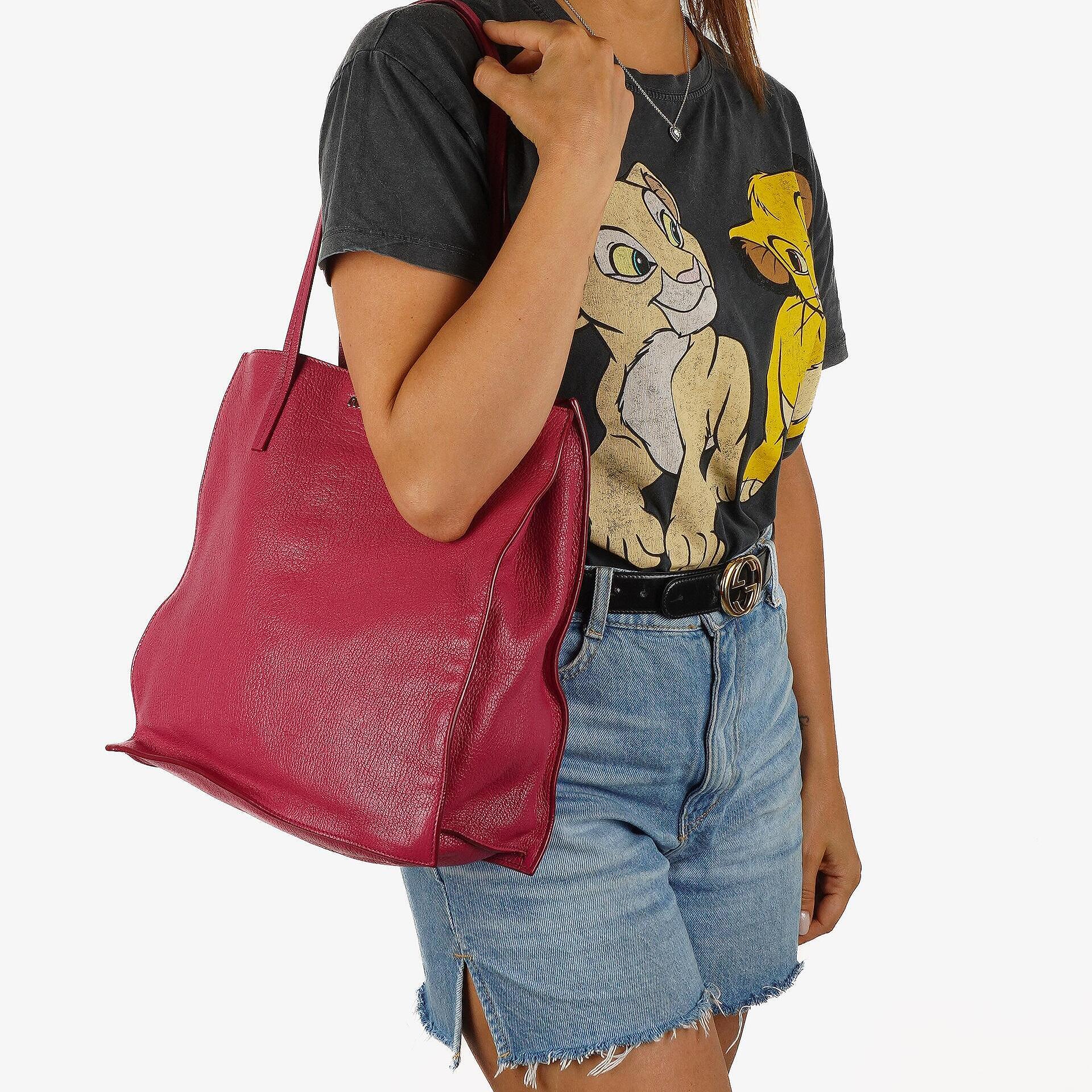 Miu Miu Madras Goatskin Peonia Tote Bag