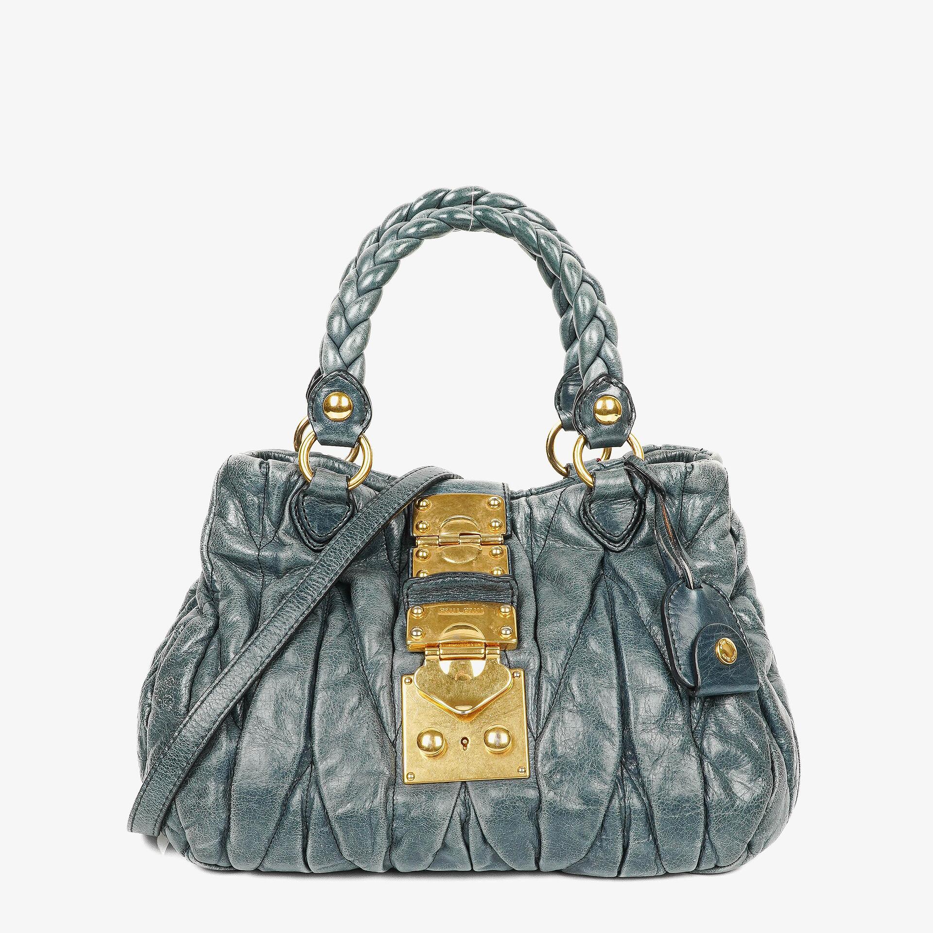 Miu Miu Matelasse Leather Tote Bag