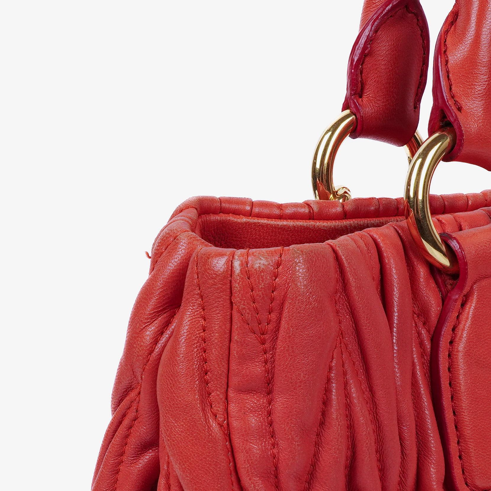 Miu Miu Matelasse Pink Leather Satchel Bag