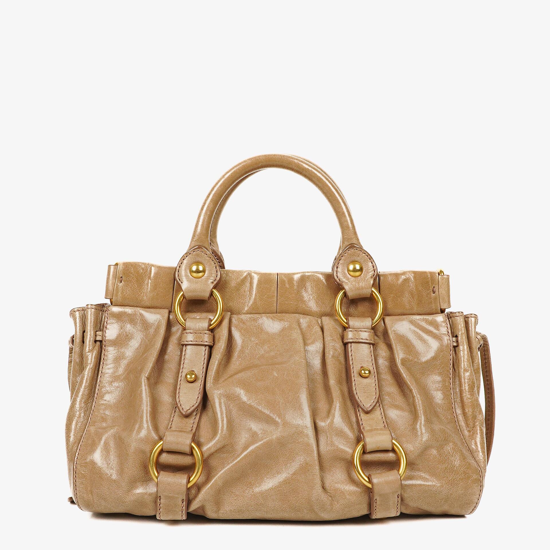 Miu Miu Vitello Lux Cammeo Satchel Bag