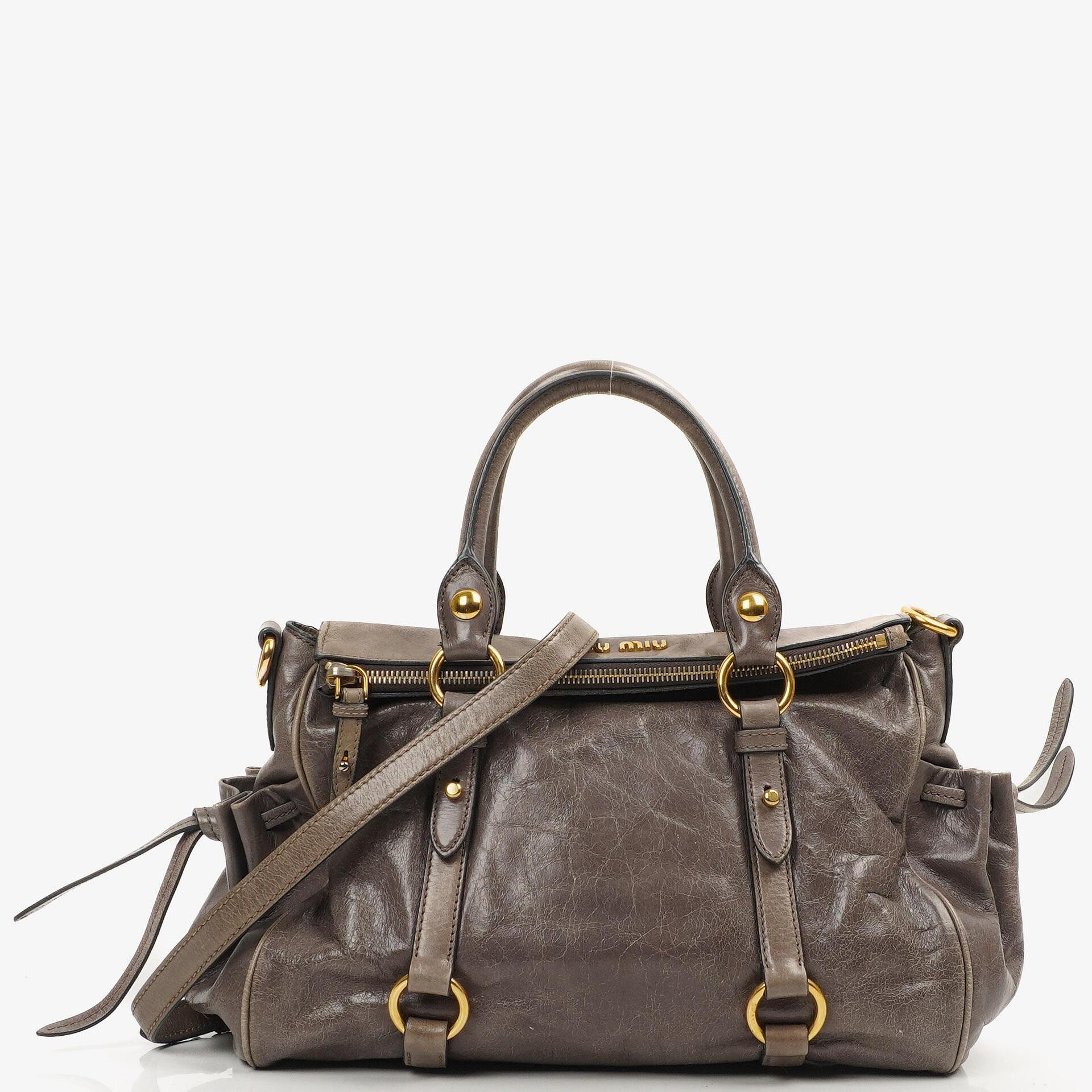 Miu Miu Vitello Lux Fumo Bow Bag – plamexs Miu Miu Vitello Lux Fumo Bow Bag – plamexs