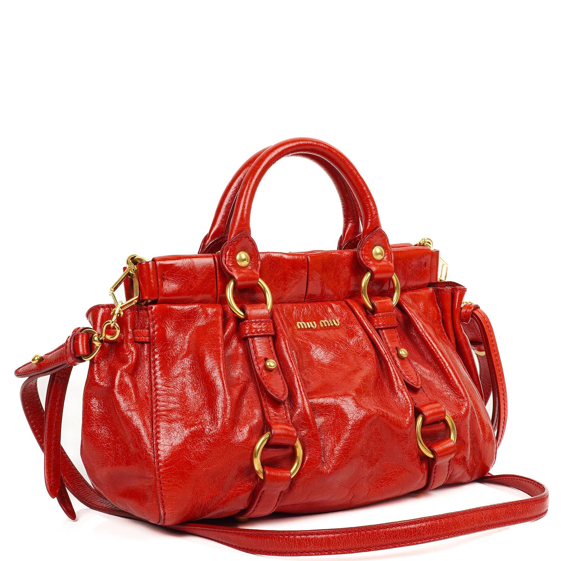 Miu Miu Vitello Lux Satchel Bag