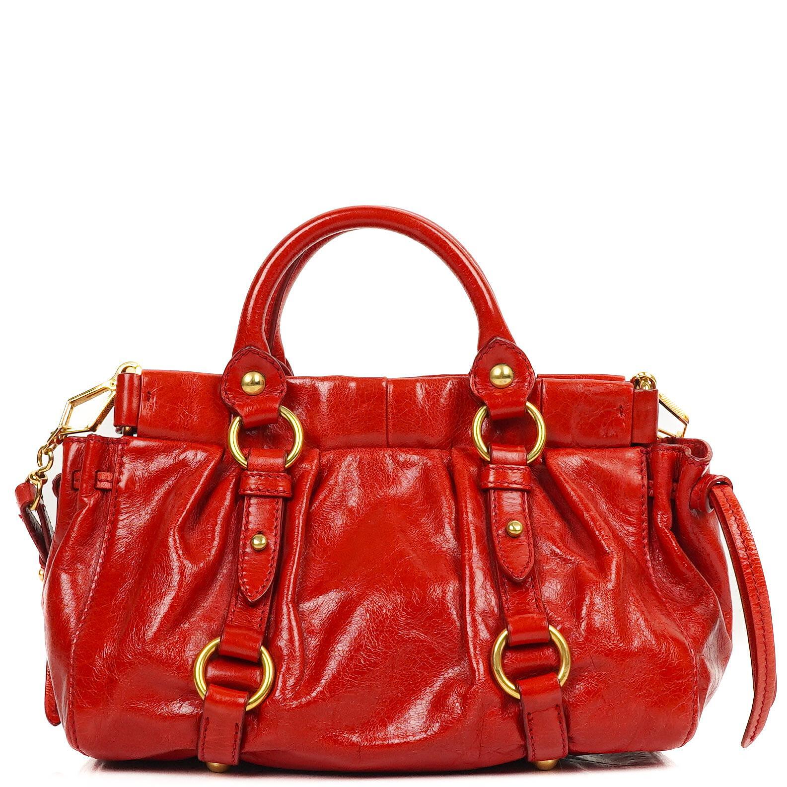Miu Miu Vitello Lux Satchel Bag
