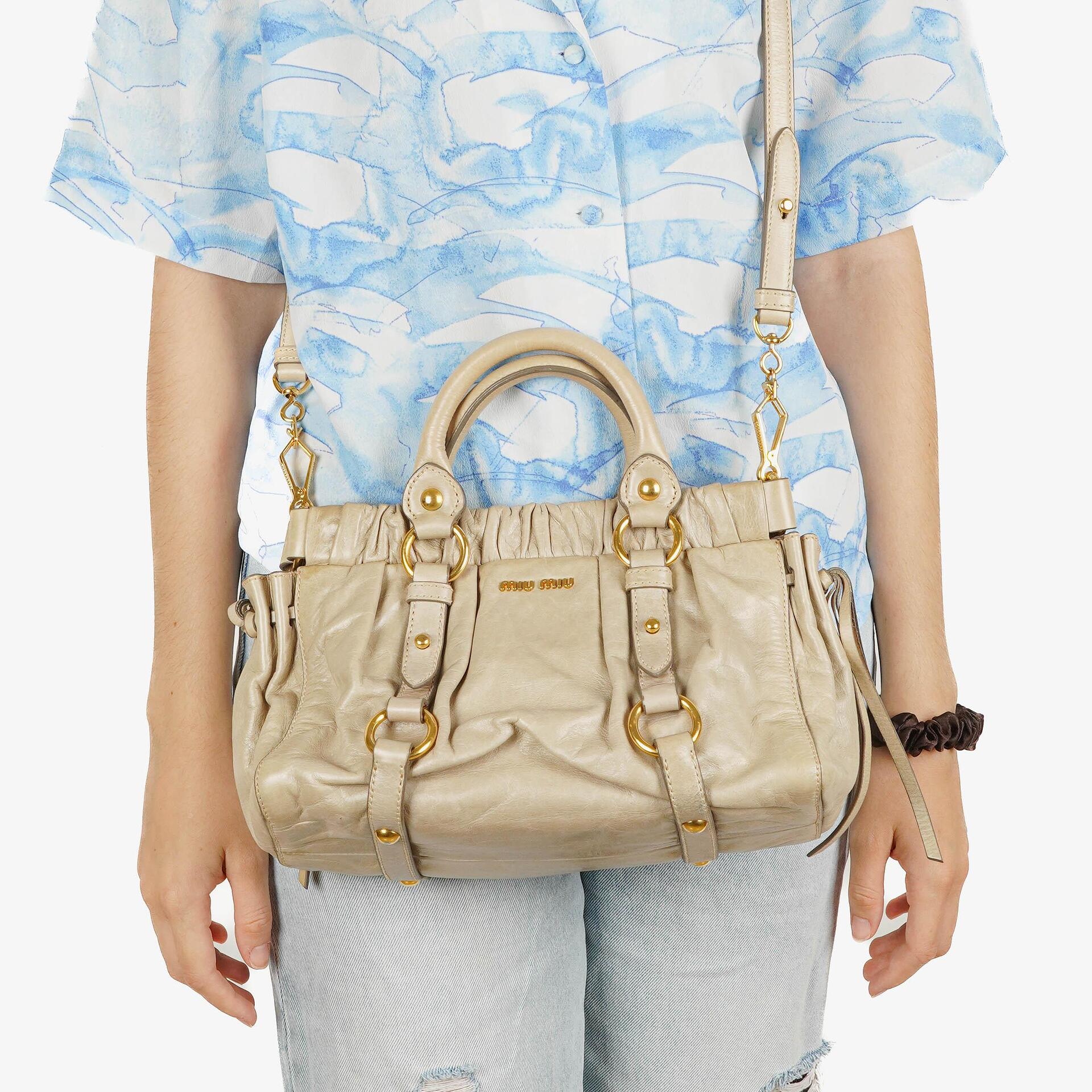 Miu Miu Vitello Lux Satchel Bag