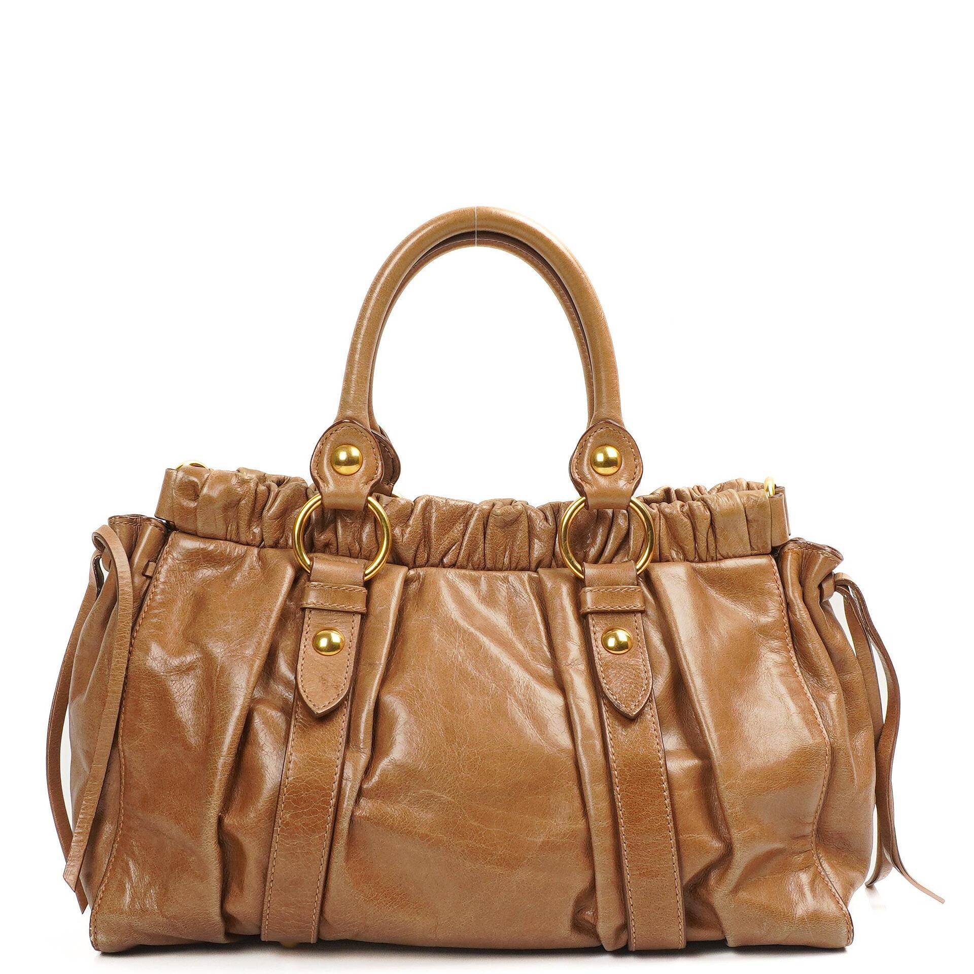 Miu Miu Vitello Shine Cammeo Satchel Bag