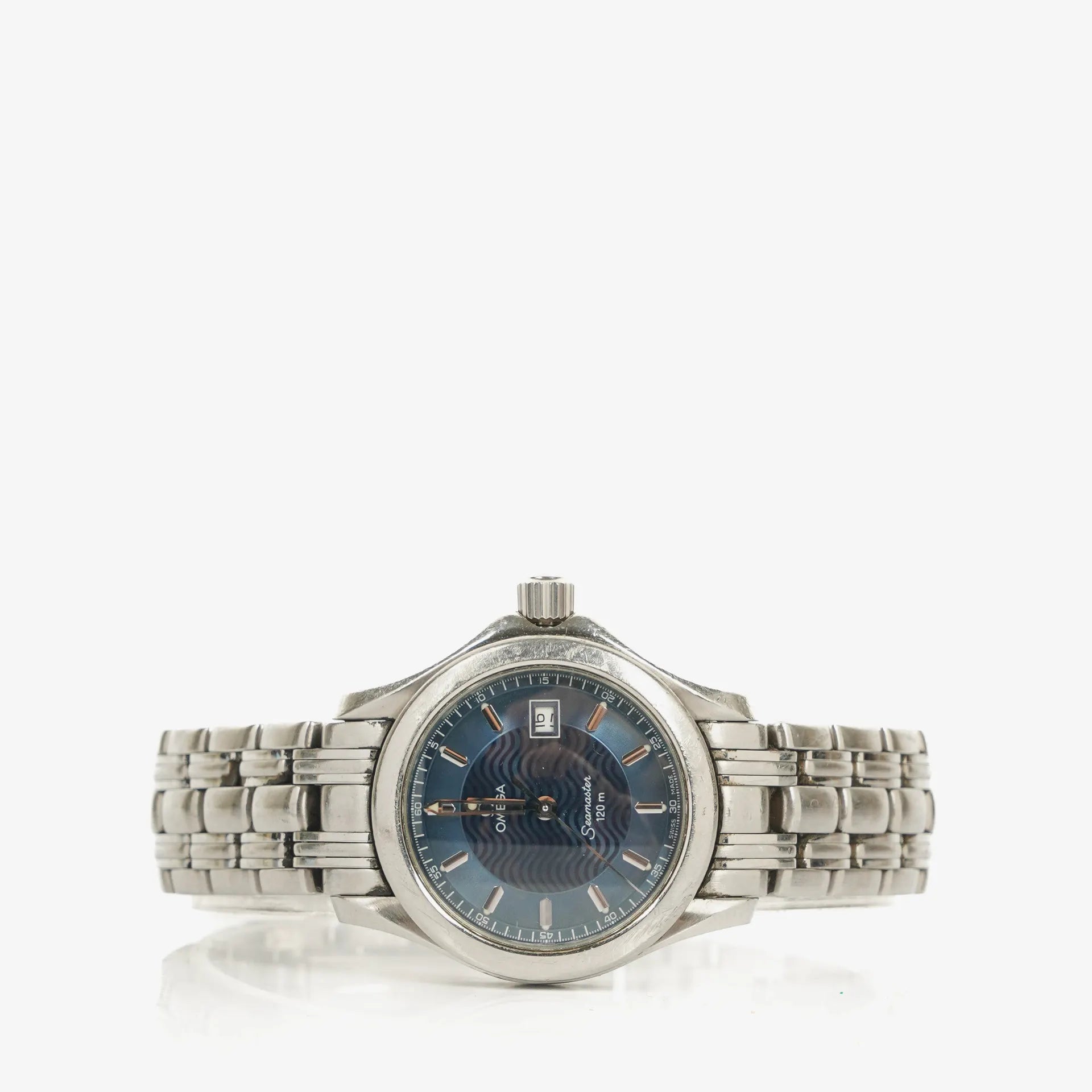 Omega Seamaster 120M Stainless Steel 30mm Blue Quartz Watch