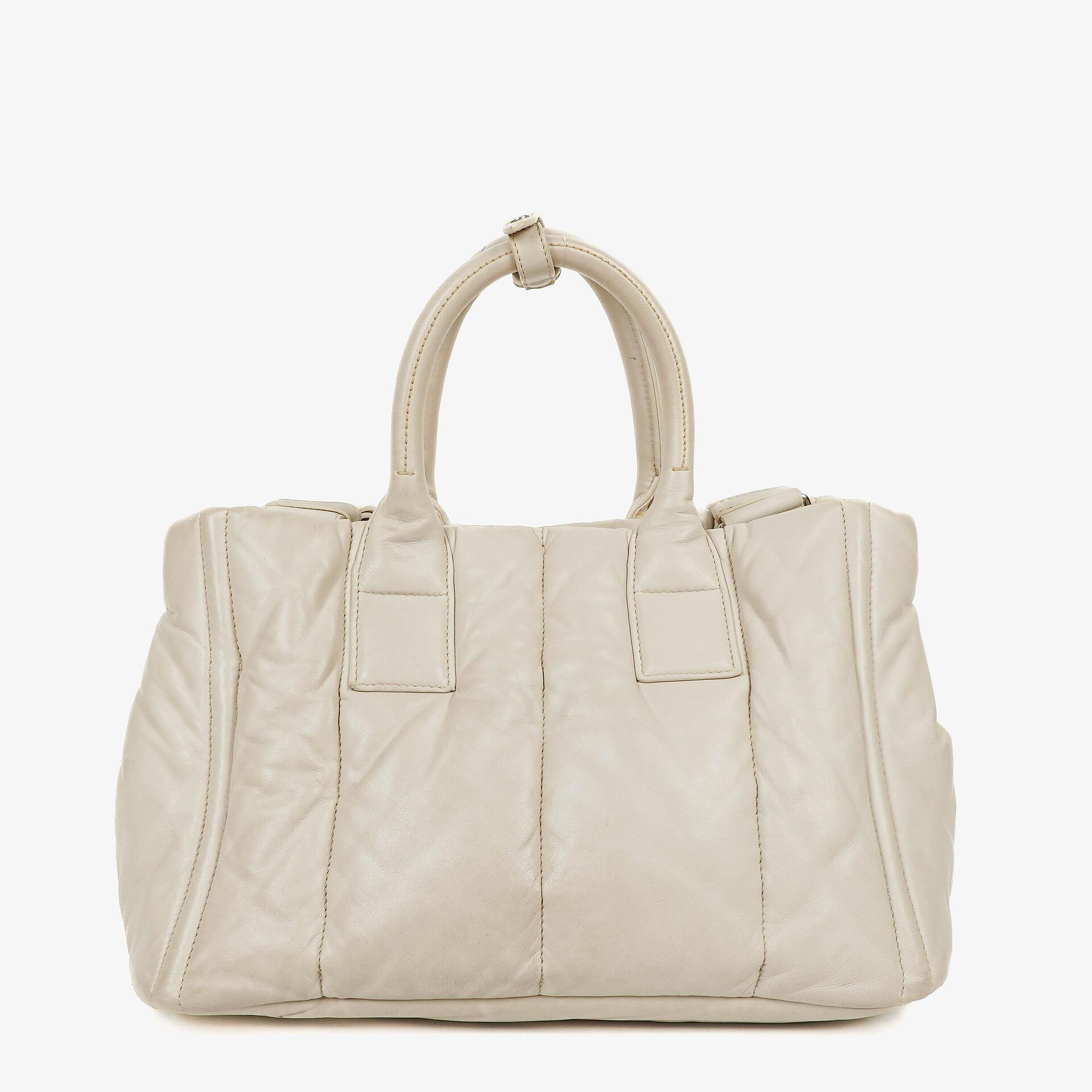 Prada Bomber Talco Quilted Nappa Top Handle Bag