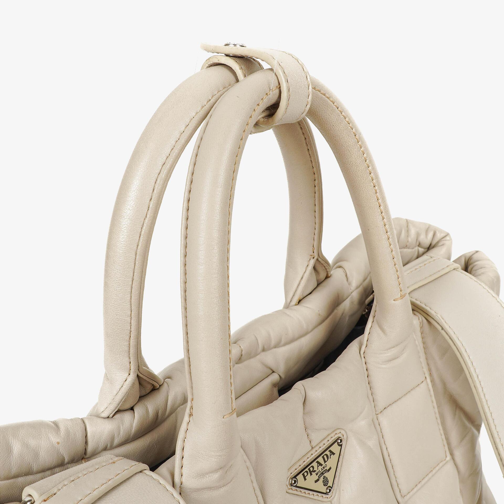 Prada Bomber Talco Quilted Nappa Top Handle Bag