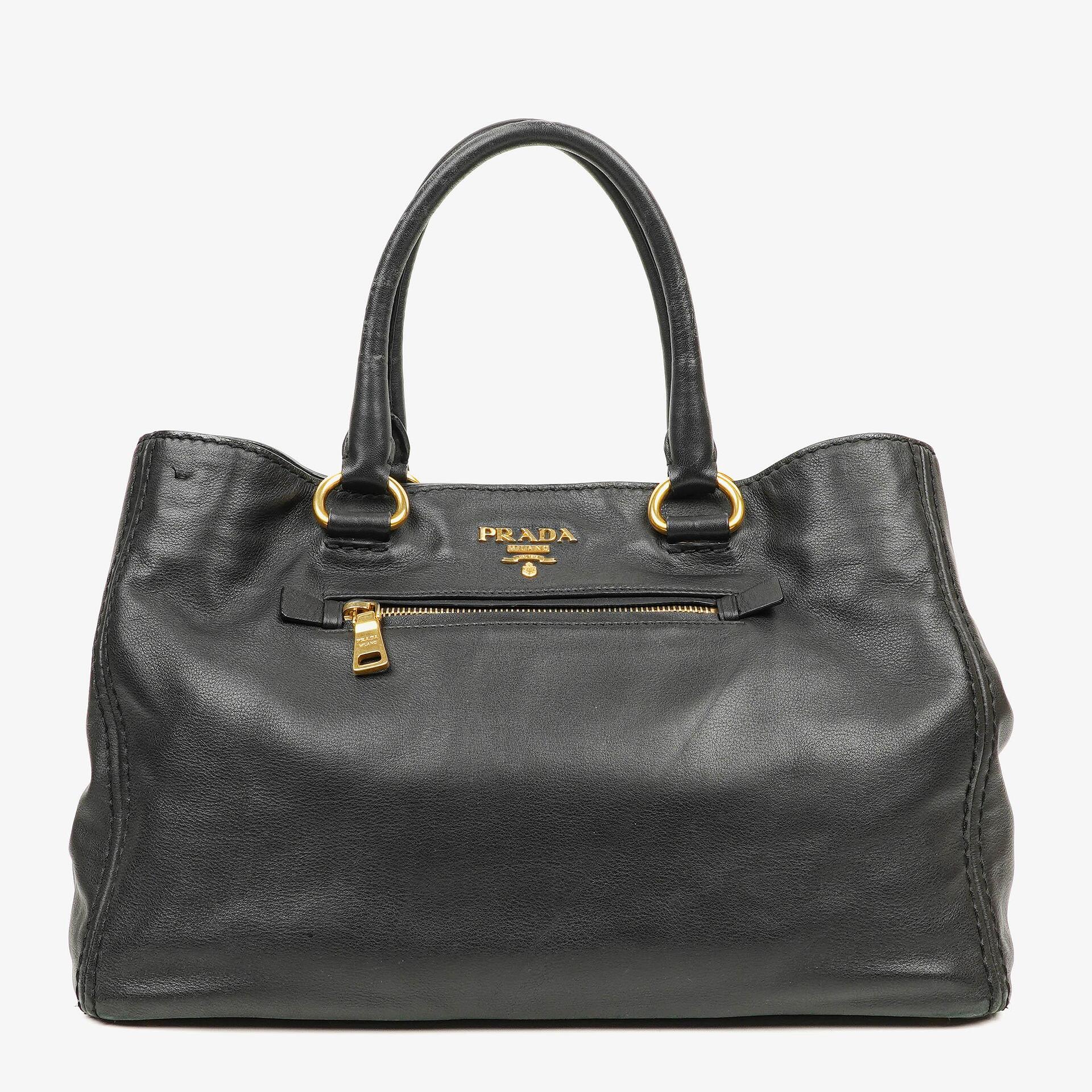 Prada Nero Soft Calfskin Tote Bag