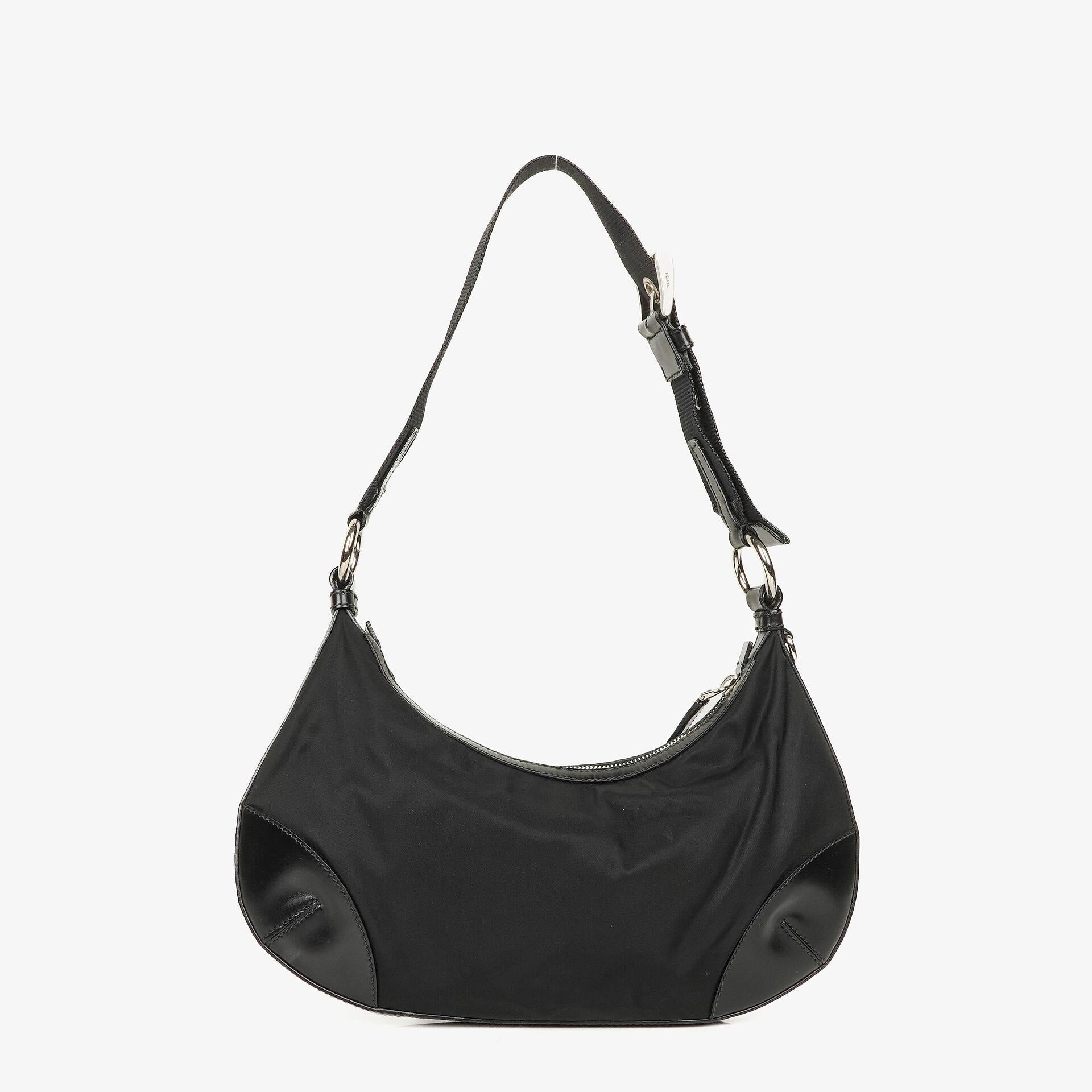 Prada Nero Tessuto Light Nylon Shoulder Bag