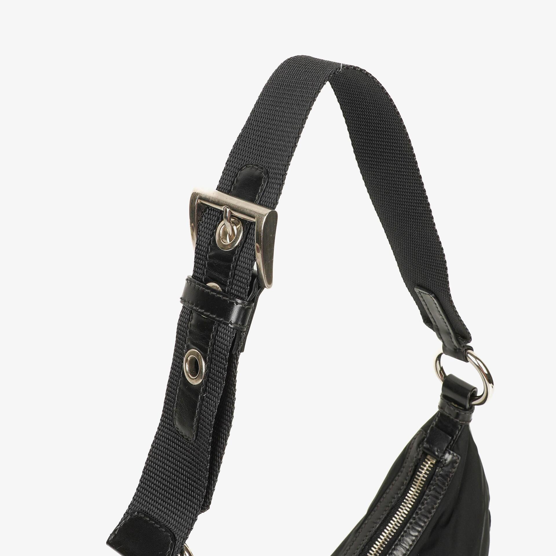 Prada Nero Tessuto Light Nylon Shoulder Bag