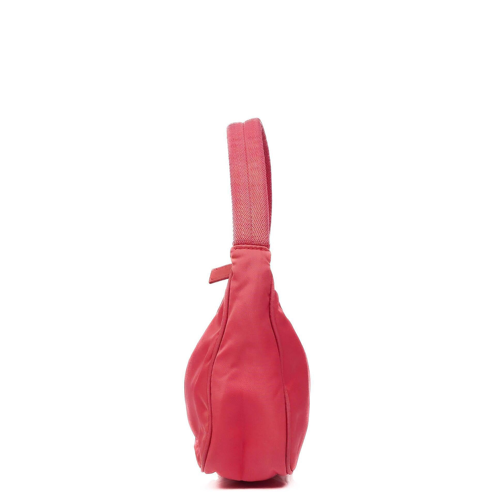 Prada Pink Tessuto Nylon Sport Mini Shoulder Hobo Bag