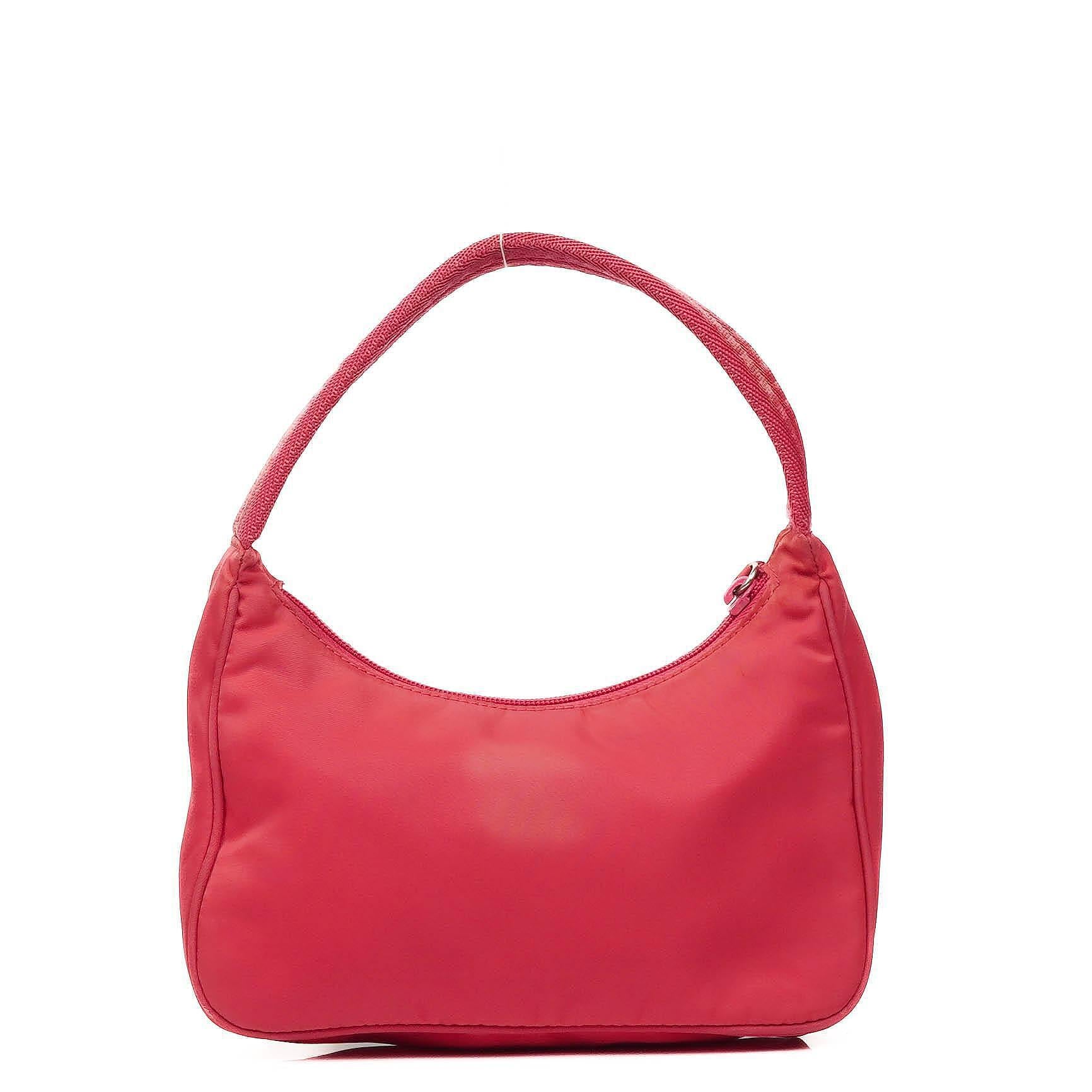 Prada Pink Tessuto Nylon Sport Mini Shoulder Hobo Bag