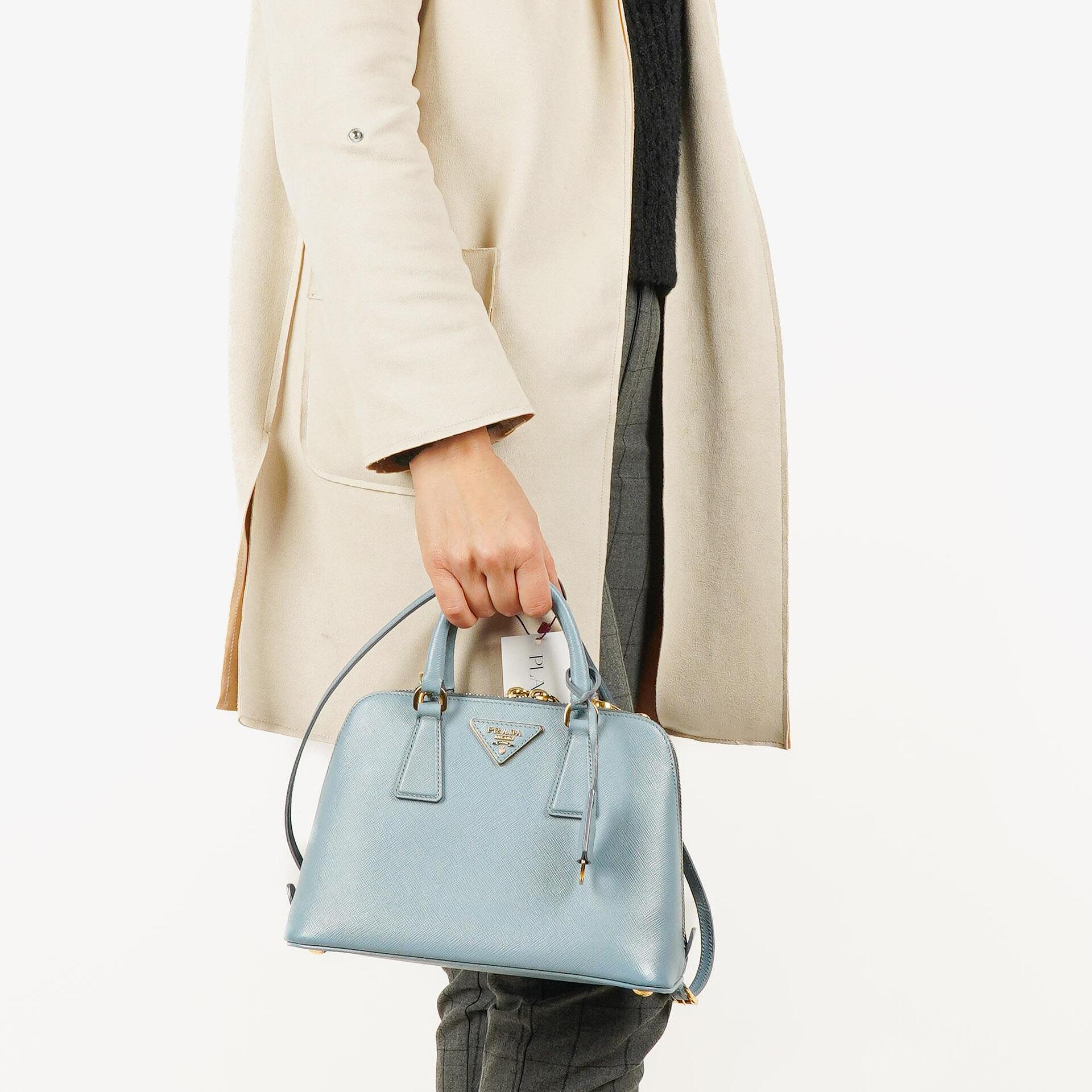 Prada Saffiano Lux Astrale Small Promenade Tote Bag