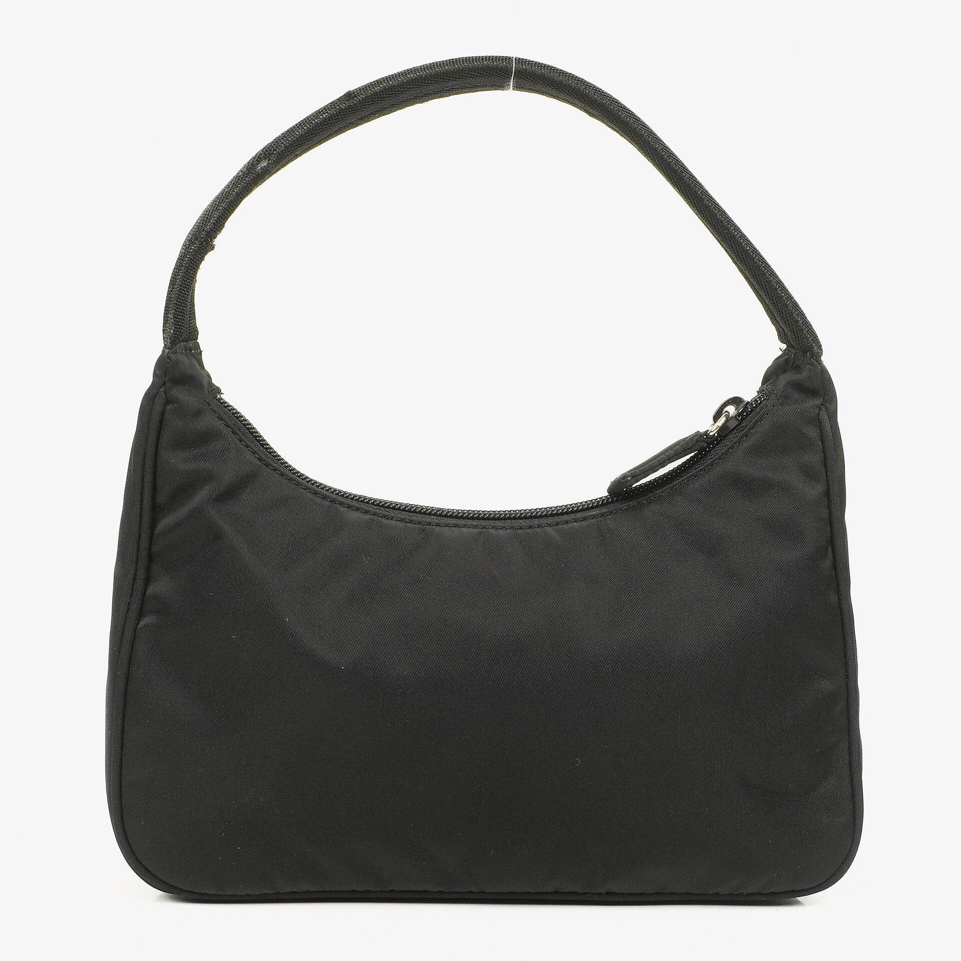 Prada Tessuto Black Nylon Hobo Bag